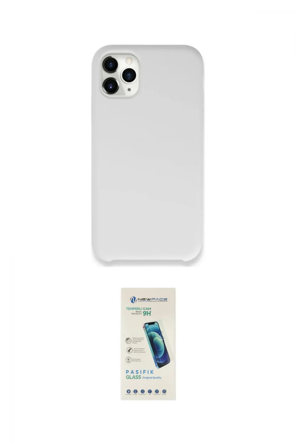 ieg™ iPhone 11 Pro Max Kılıf Zirve Modern Özel Seri - Şeffaf Pasifik Cam Ekran Koruyucu