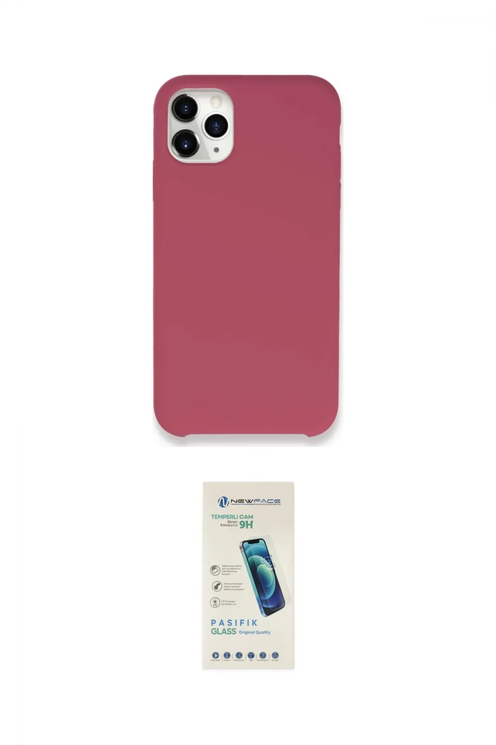 ieg™ iPhone 11 Pro Max Kılıf Zirve Modern Özel Seri - Şeffaf Pasifik Cam Ekran Koruyucu