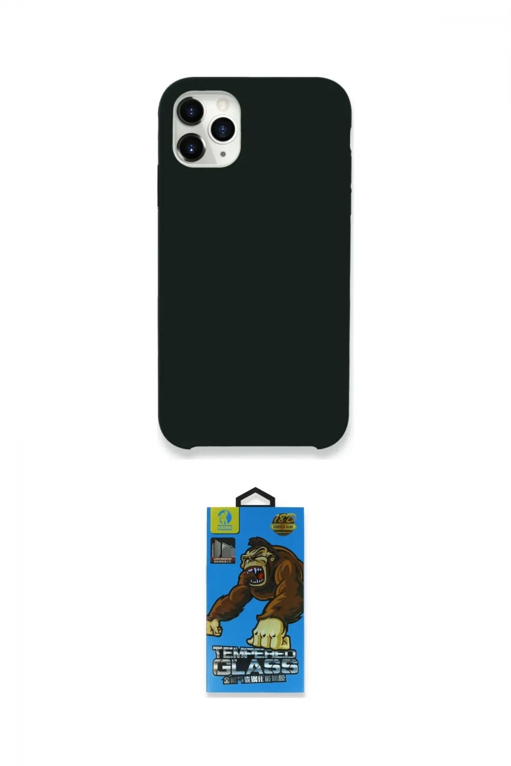 ieg™ iPhone 11 Pro Max Kılıf Zirve Modern Özel Seri - Siyah 18D Cam Ekran Koruyucu