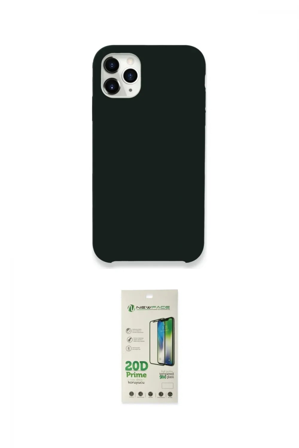 ieg™ iPhone 11 Pro Max Kılıf Zirve Modern Özel Seri - Siyah 20D Premium Cam Ekran Koruyucu