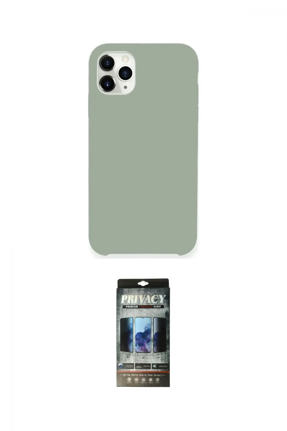 ieg™ iPhone 11 Pro Max Kılıf Zirve Modern Özel Seri - Siyah 34D Hayalet Izgaralı Cam