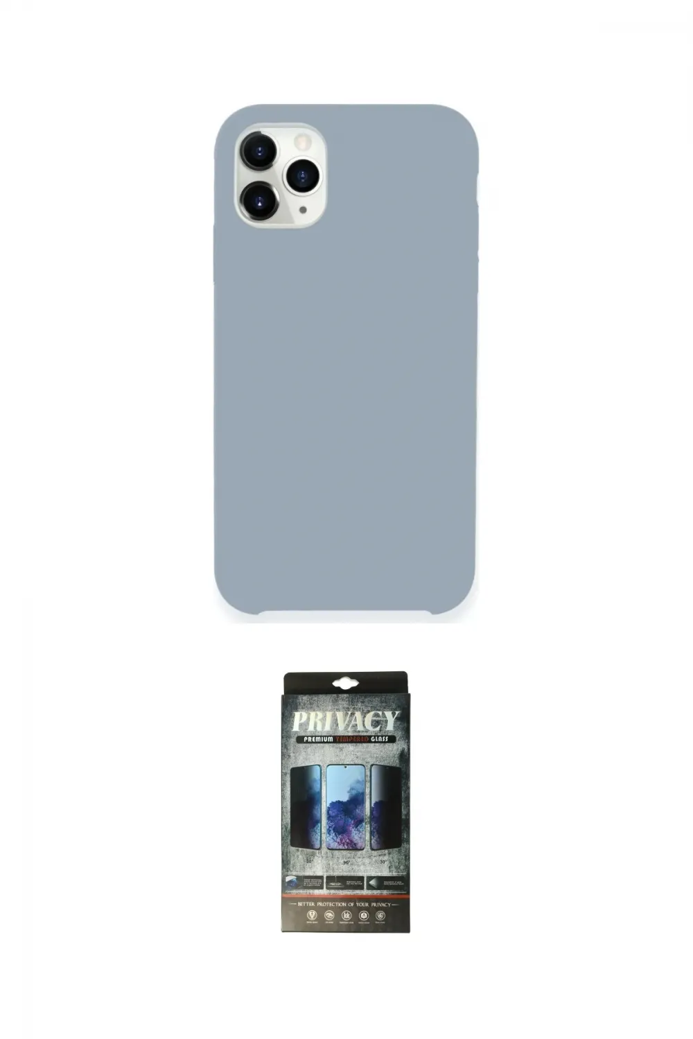 ieg™ iPhone 11 Pro Max Kılıf Zirve Modern Özel Seri - Siyah 34D Hayalet Izgaralı Cam