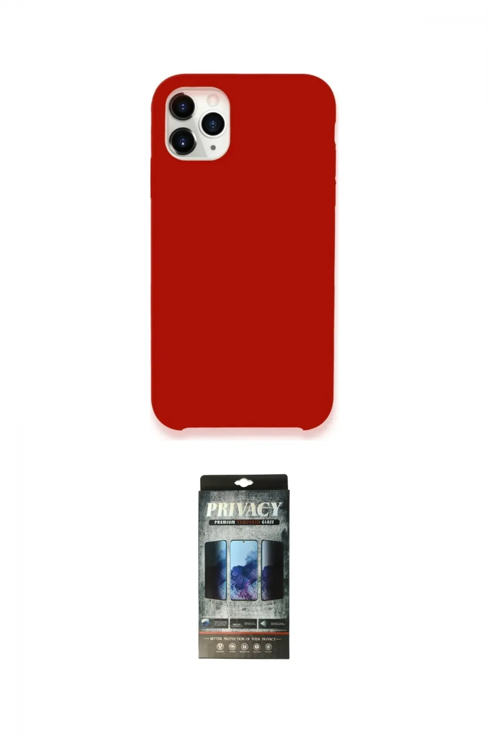 ieg™ iPhone 11 Pro Max Kılıf Zirve Modern Özel Seri - Siyah 34D Hayalet Izgaralı Cam