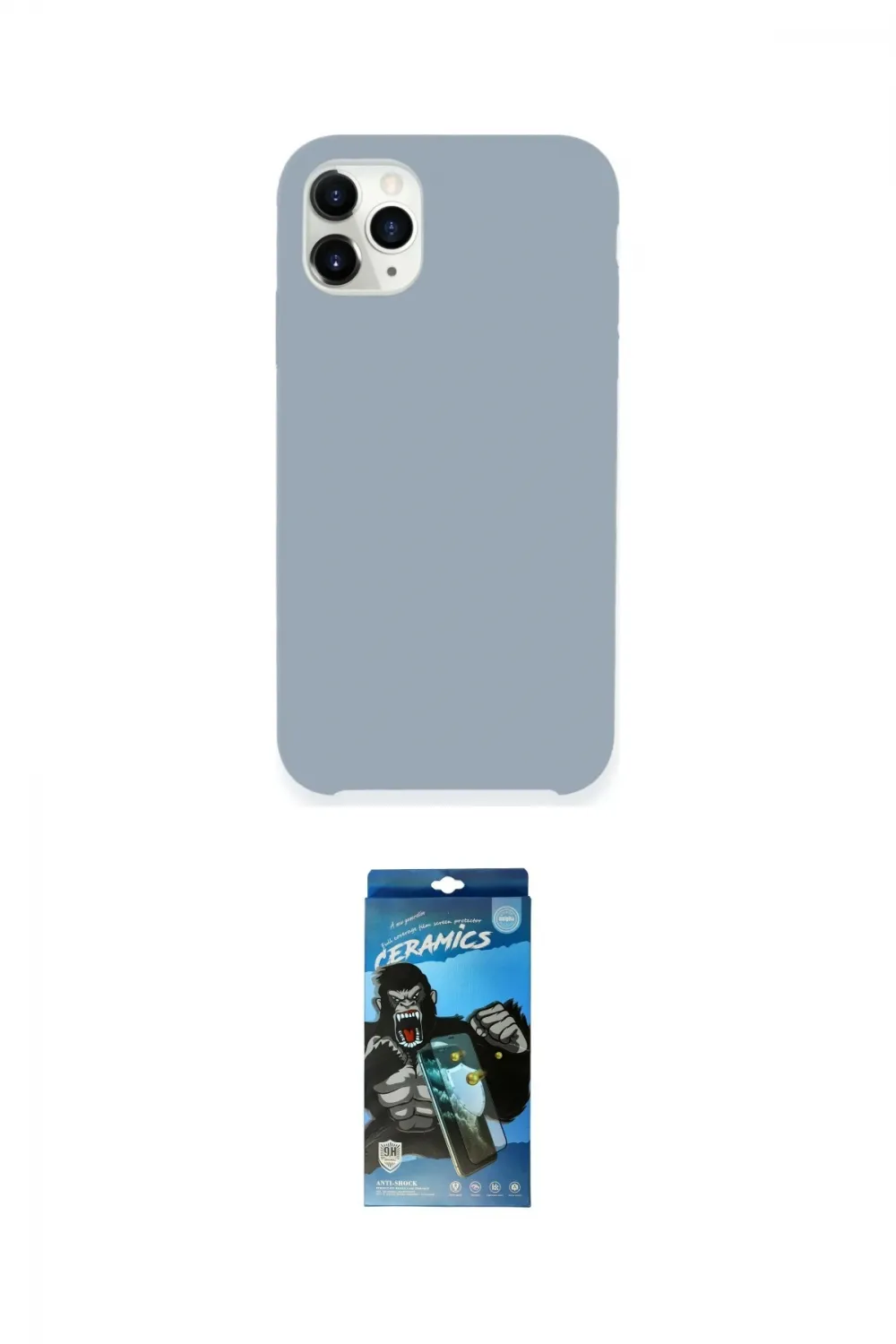 ieg™ iPhone 11 Pro Max Kılıf Zirve Modern Özel Seri - Siyah 34D Izgaralı Cam
