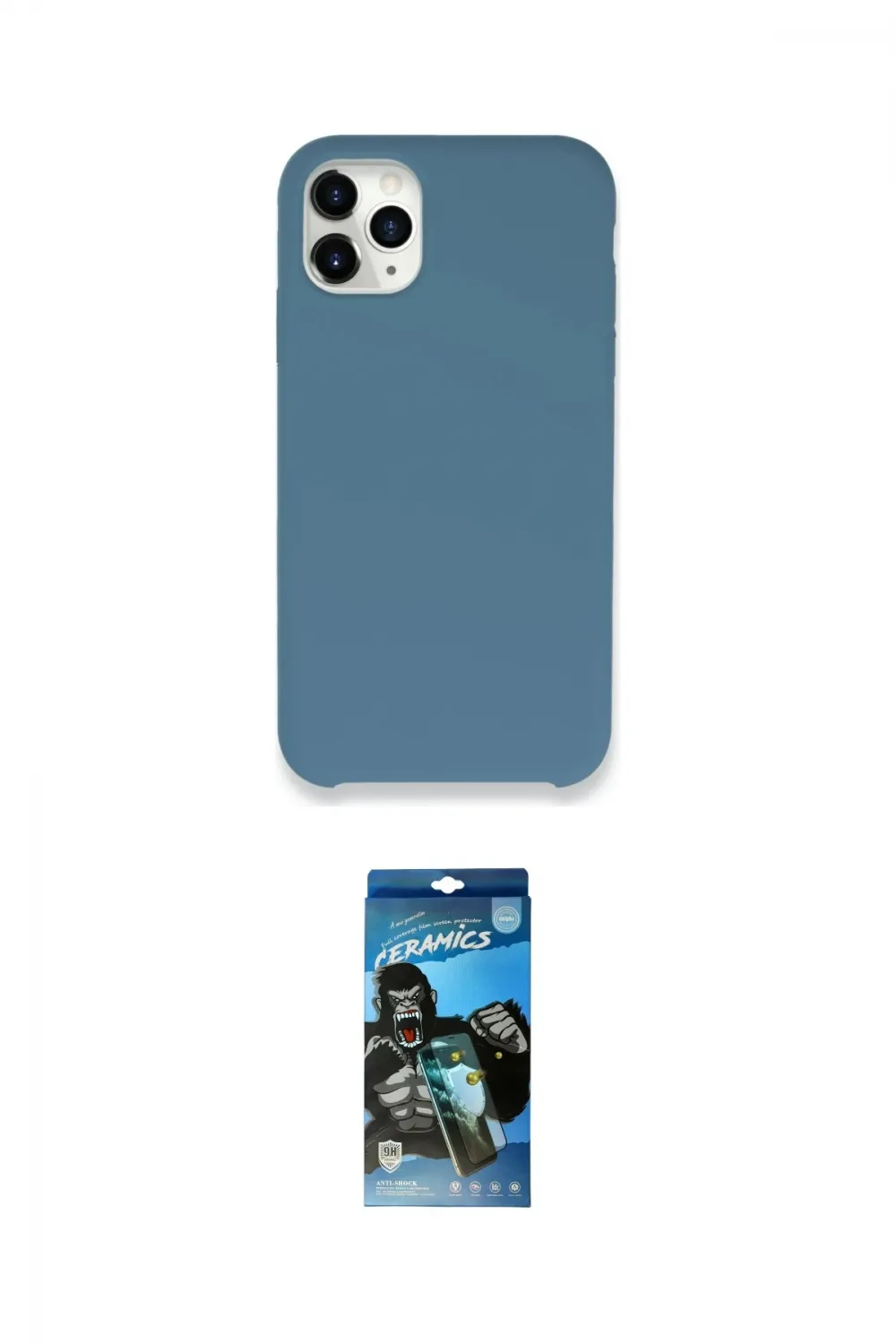 ieg™ iPhone 11 Pro Max Kılıf Zirve Modern Özel Seri - Siyah 34D Izgaralı Cam