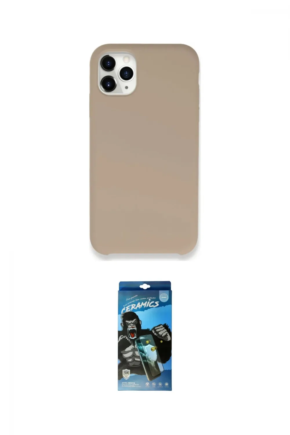 ieg™ iPhone 11 Pro Max Kılıf Zirve Modern Özel Seri - Siyah 34D Izgaralı Cam
