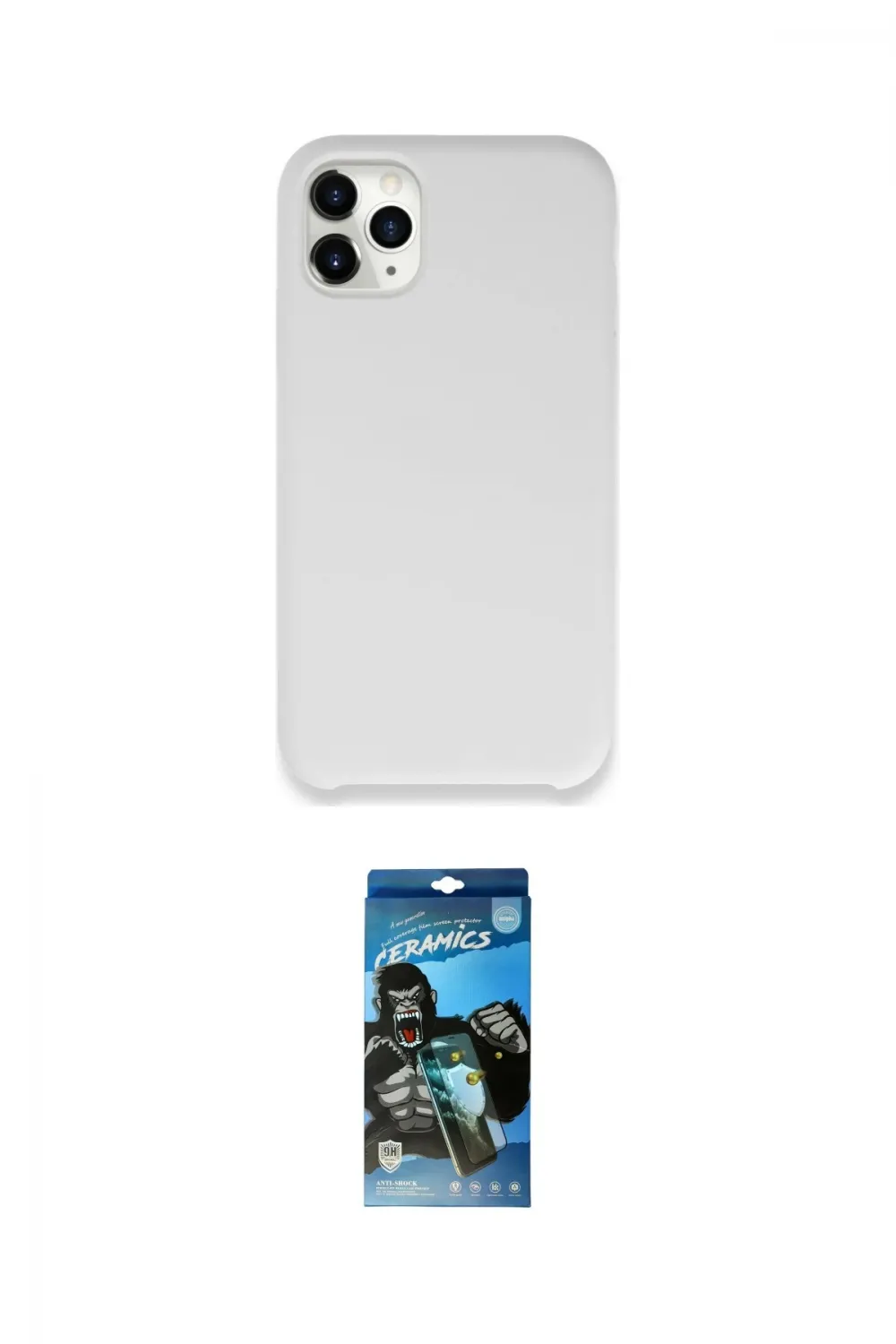 ieg™ iPhone 11 Pro Max Kılıf Zirve Modern Özel Seri - Siyah 34D Izgaralı Cam