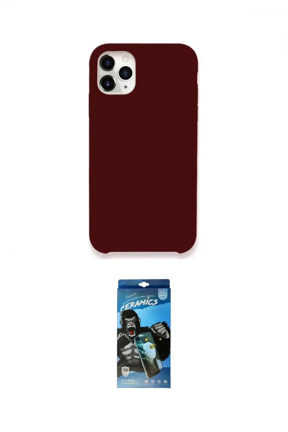 ieg™ iPhone 11 Pro Max Kılıf Zirve Modern Özel Seri - Siyah 34D Izgaralı Cam