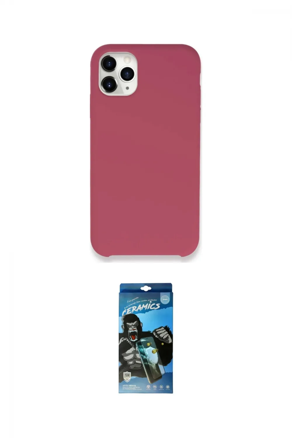 ieg™ iPhone 11 Pro Max Kılıf Zirve Modern Özel Seri - Siyah 34D Izgaralı Cam