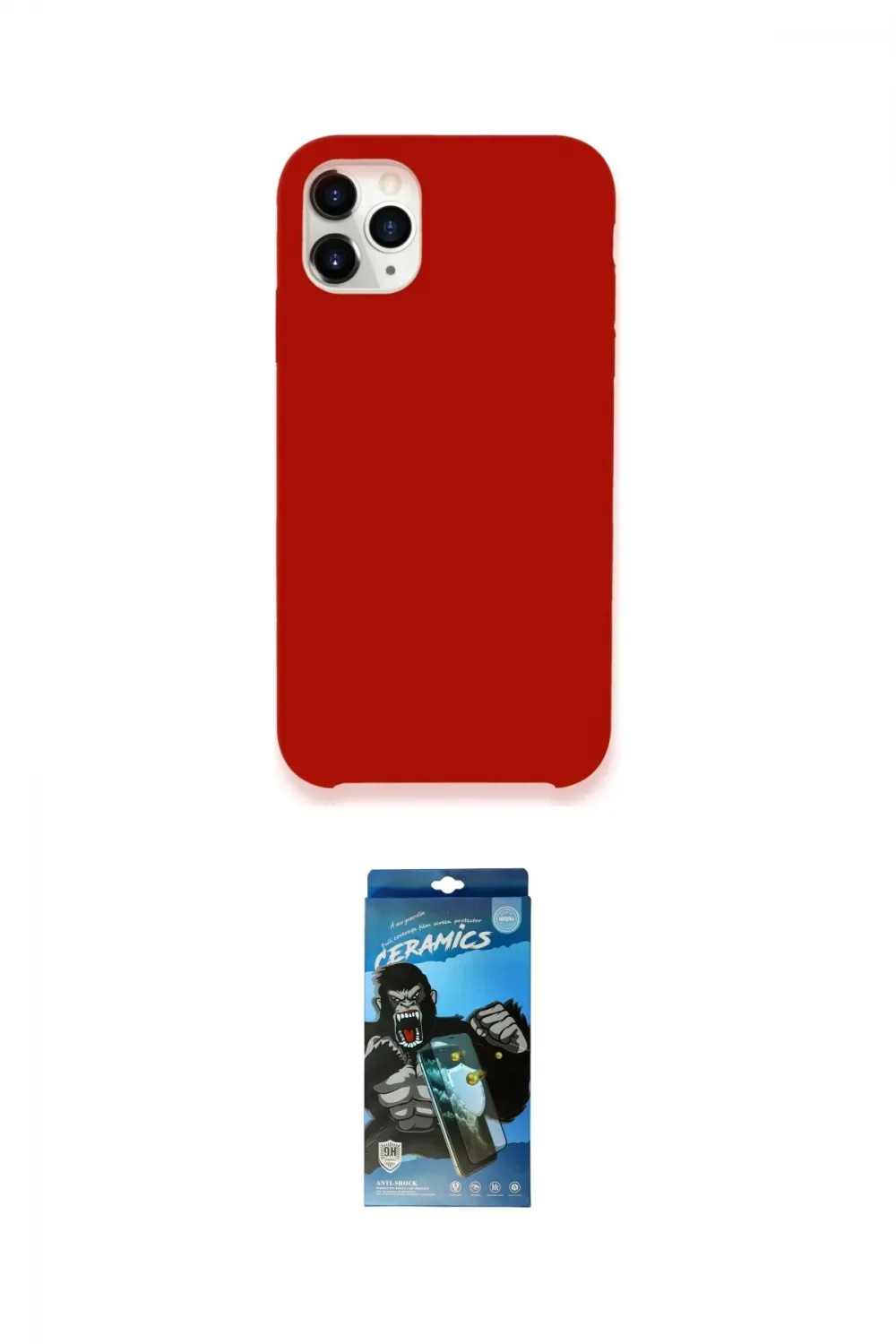 ieg™ iPhone 11 Pro Max Kılıf Zirve Modern Özel Seri - Siyah 34D Izgaralı Cam