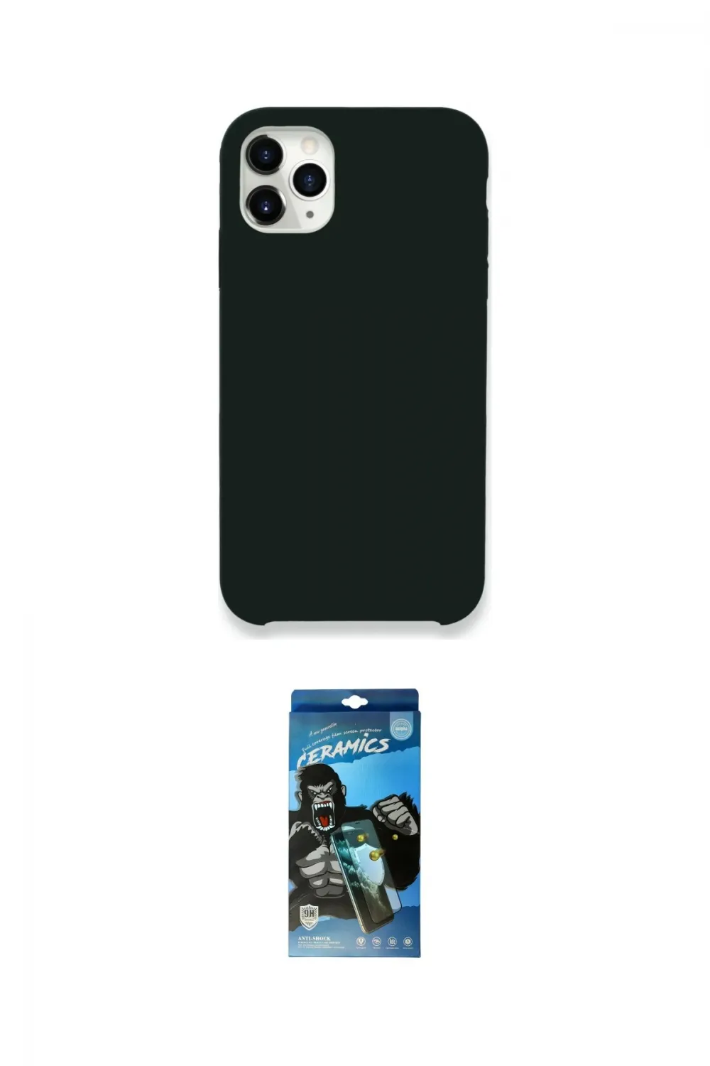 ieg™ iPhone 11 Pro Max Kılıf Zirve Modern Özel Seri - Siyah 34D Izgaralı Cam