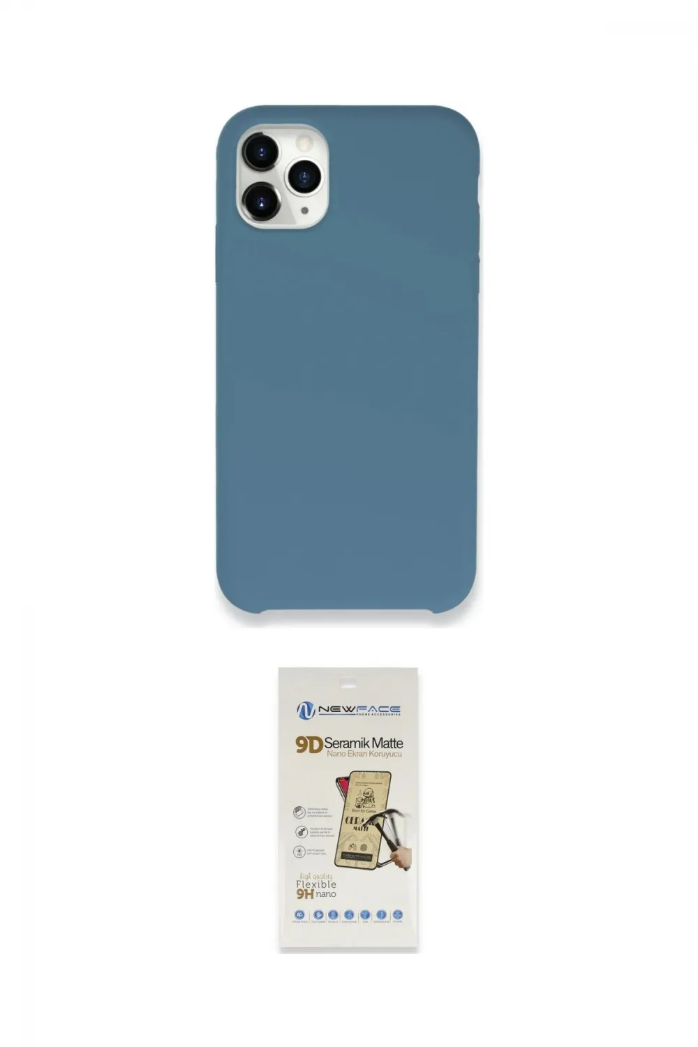 ieg™ iPhone 11 Pro Max Kılıf Zirve Modern Özel Seri - Siyah Mat Seramik Nano Ekran Koruyucu