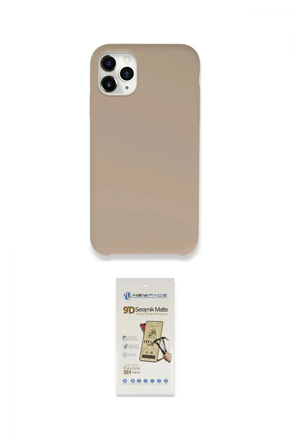 ieg™ iPhone 11 Pro Max Kılıf Zirve Modern Özel Seri - Siyah Mat Seramik Nano Ekran Koruyucu