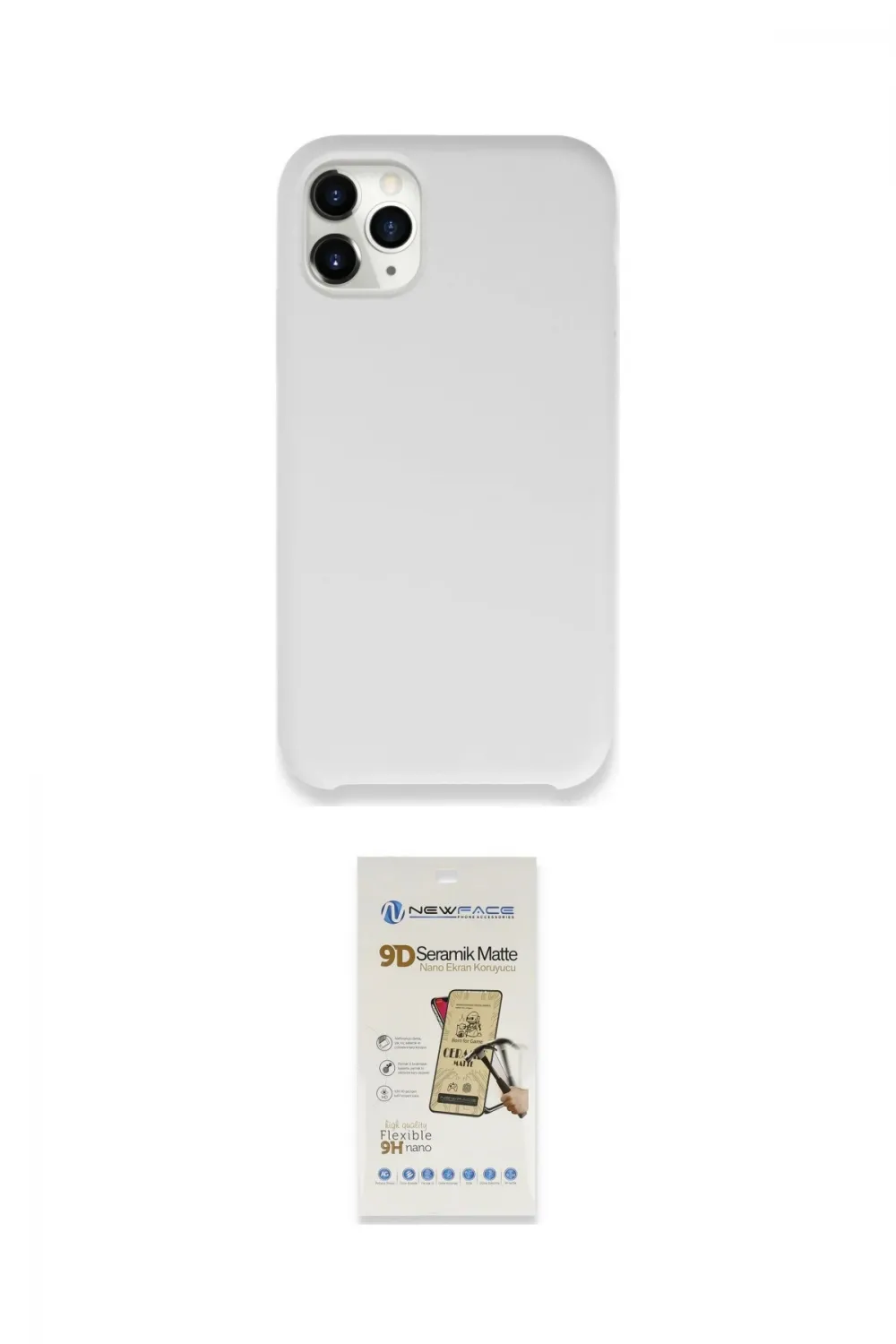 ieg™ iPhone 11 Pro Max Kılıf Zirve Modern Özel Seri - Siyah Mat Seramik Nano Ekran Koruyucu