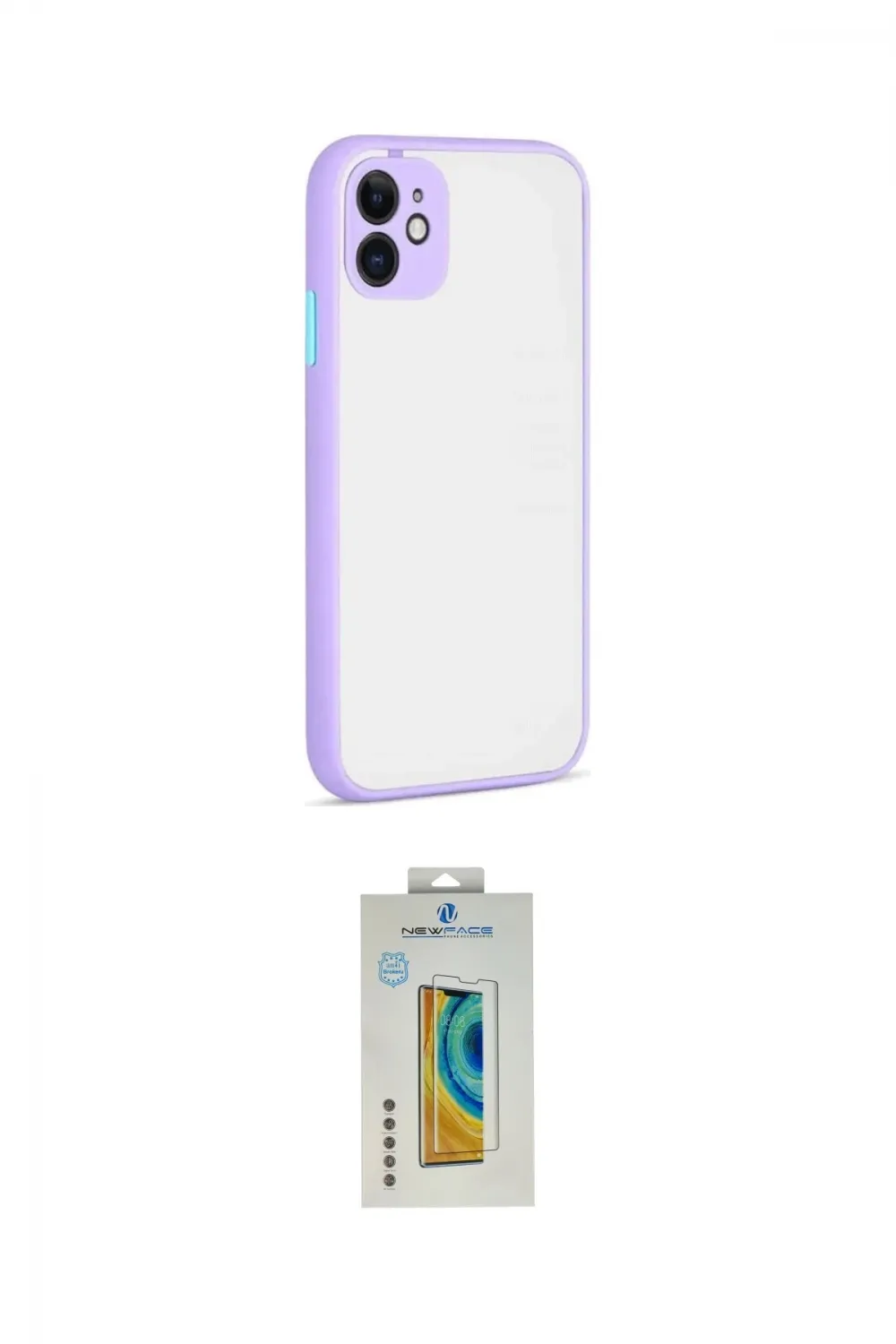 ieg™ iPhone 12 Kılıf Ahenk Çizgi Serisi - Siyah Polymer Nano Ekran Koruyucu