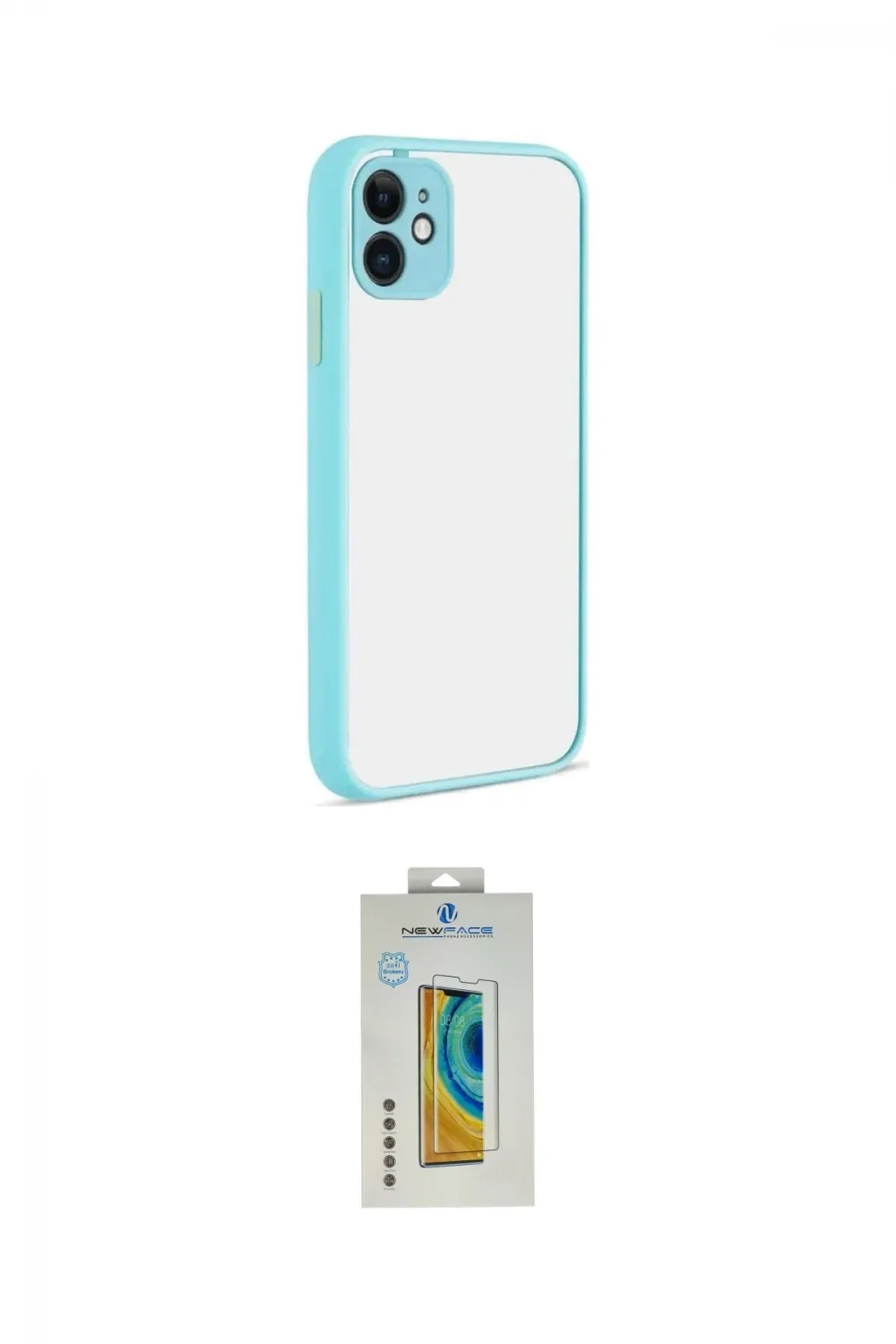 ieg™ iPhone 12 Kılıf Ahenk Çizgi Serisi - Siyah Polymer Nano Ekran Koruyucu