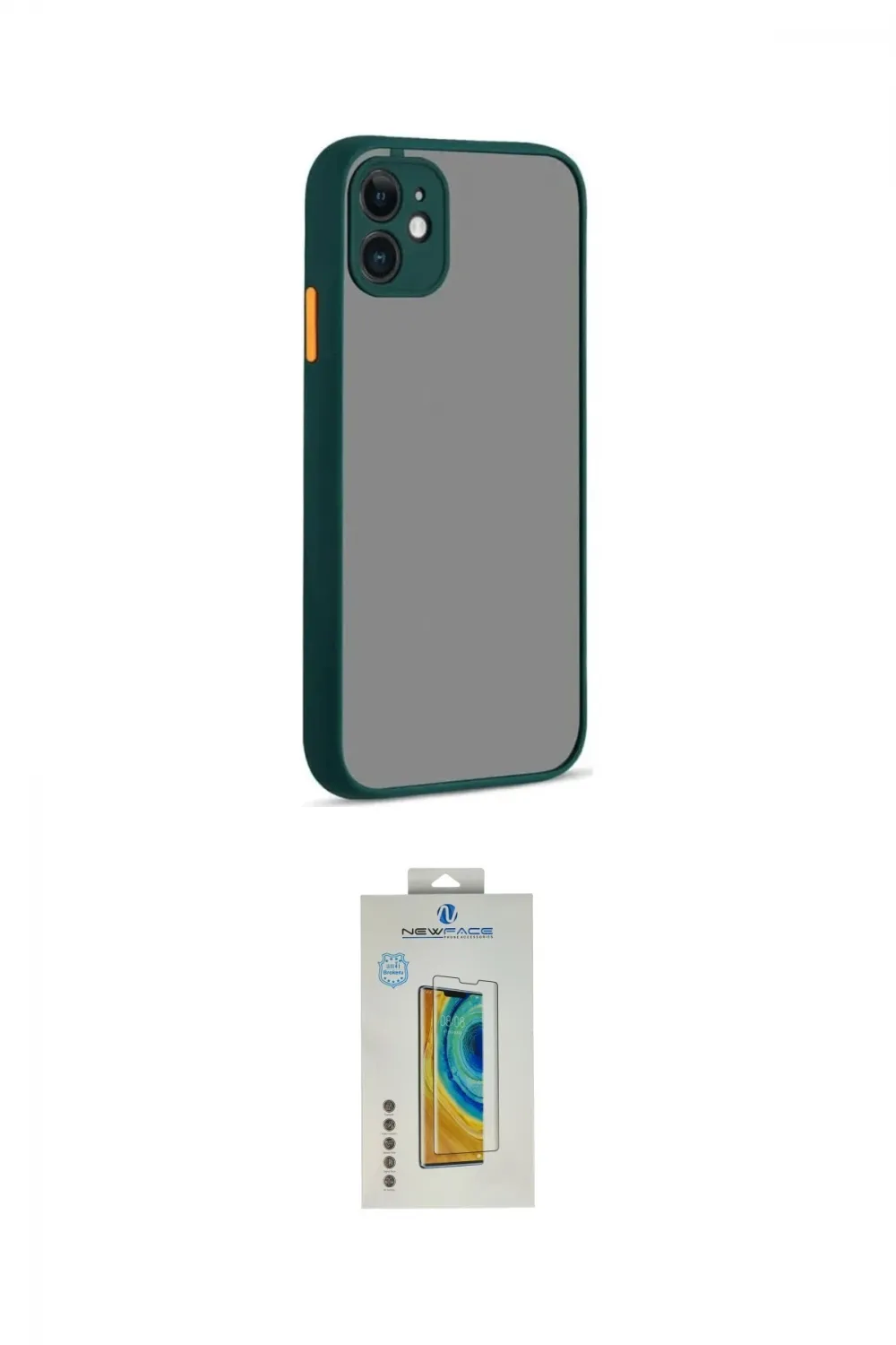 ieg™ iPhone 12 Kılıf Ahenk Çizgi Serisi - Siyah Polymer Nano Ekran Koruyucu