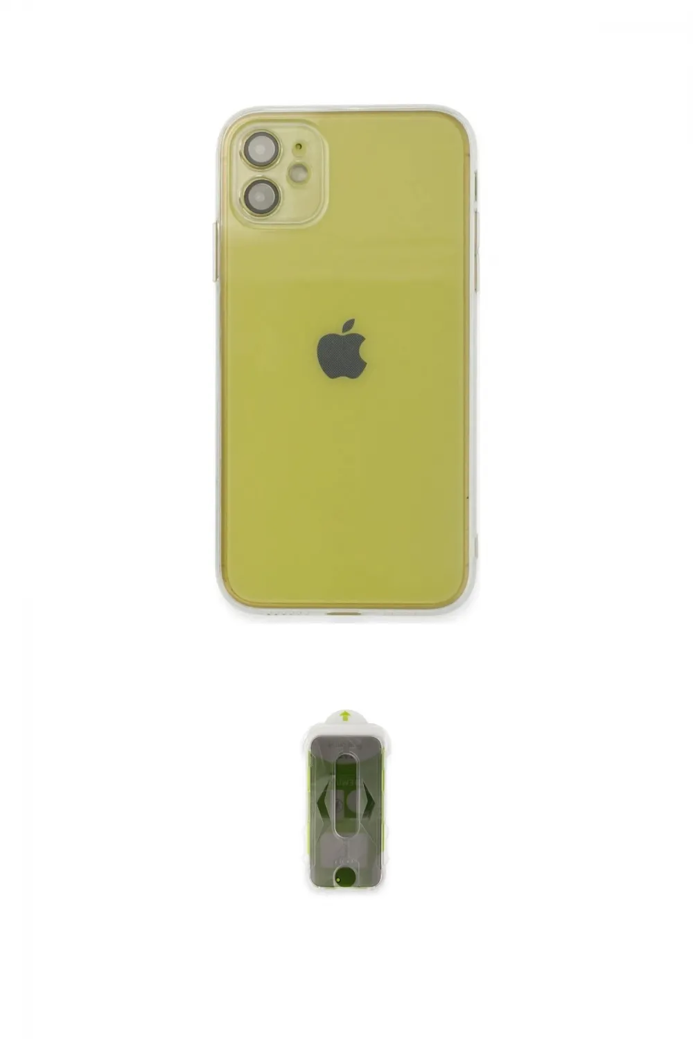 ieg™ iPhone 12 Kılıf Ahenk Doku - Siyah Joko Magic 5D Hayalet Cam