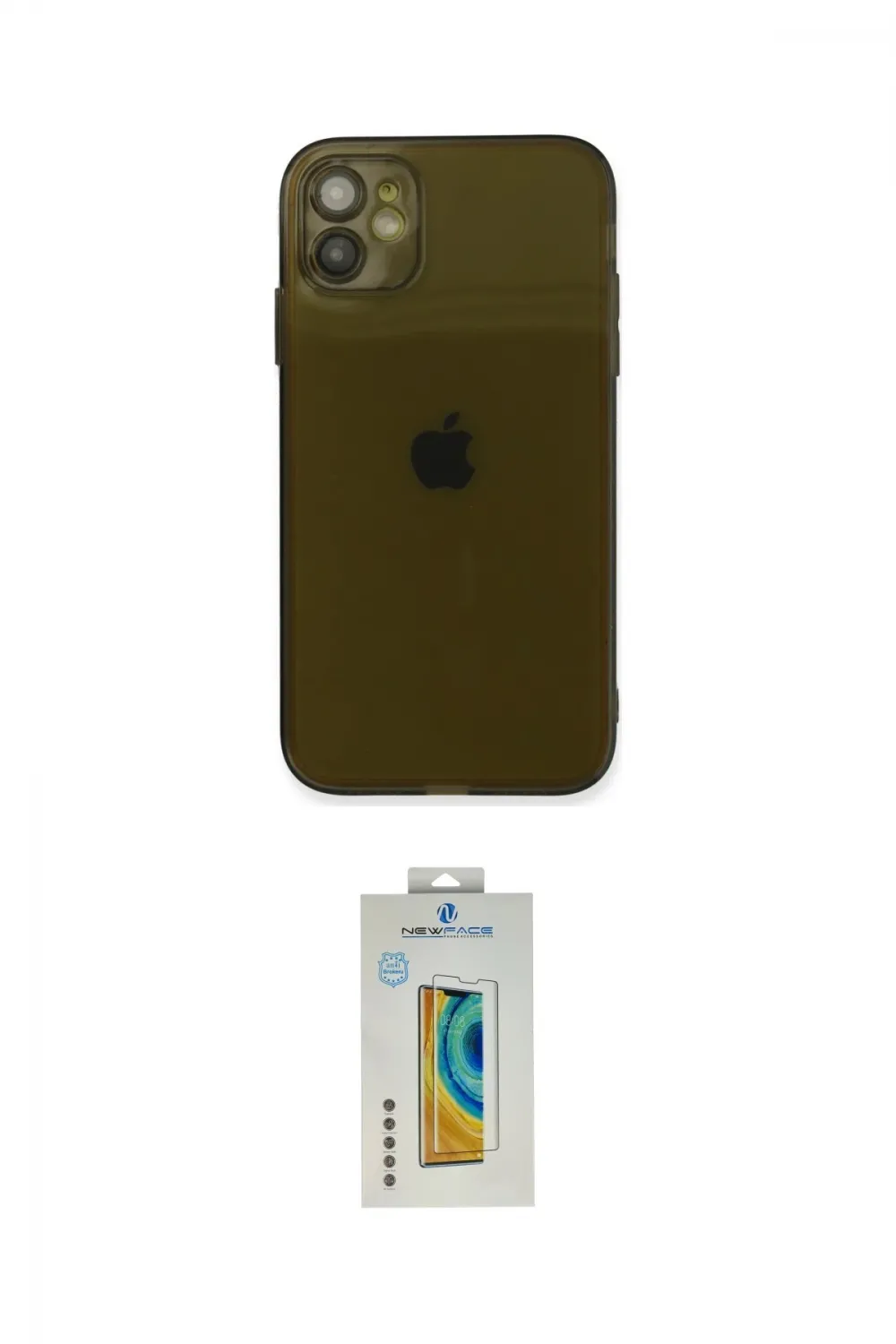 ieg™ iPhone 12 Kılıf Ahenk Doku - Siyah Polymer Nano Ekran Koruyucu