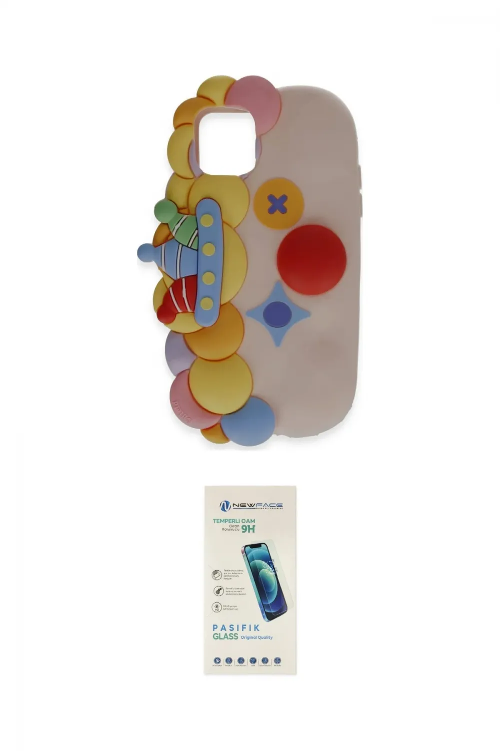 ieg™ iPhone 12 Kılıf Akış Yansıma - Şeffaf Pasifik Cam Ekran Koruyucu