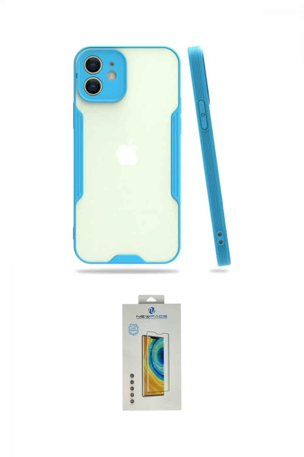 ieg™ iPhone 12 Kılıf Atlas Asil Serisi - Siyah Polymer Nano Ekran Koruyucu