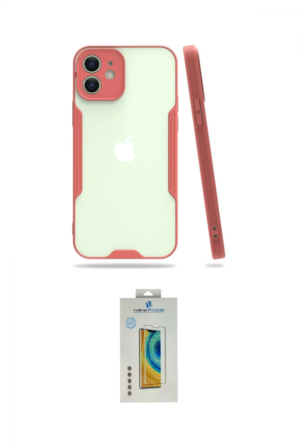 ieg™ iPhone 12 Kılıf Atlas Asil Serisi - Siyah Polymer Nano Ekran Koruyucu