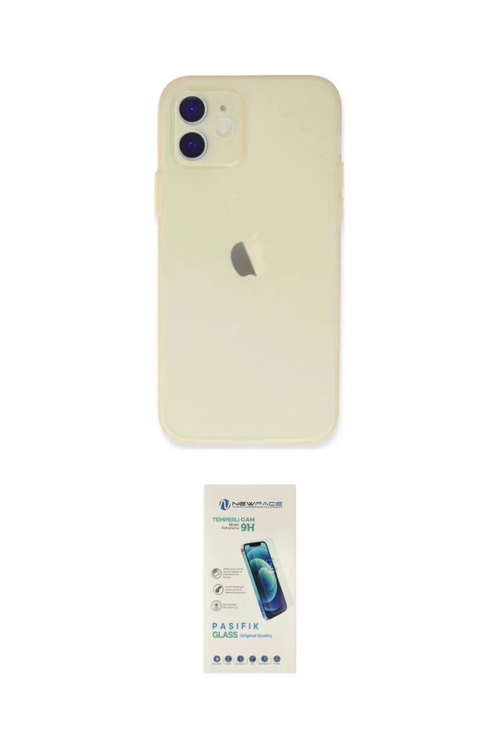 ieg™ iPhone 12 Kılıf Atlas Minimal Prime - Şeffaf Pasifik Cam Ekran Koruyucu