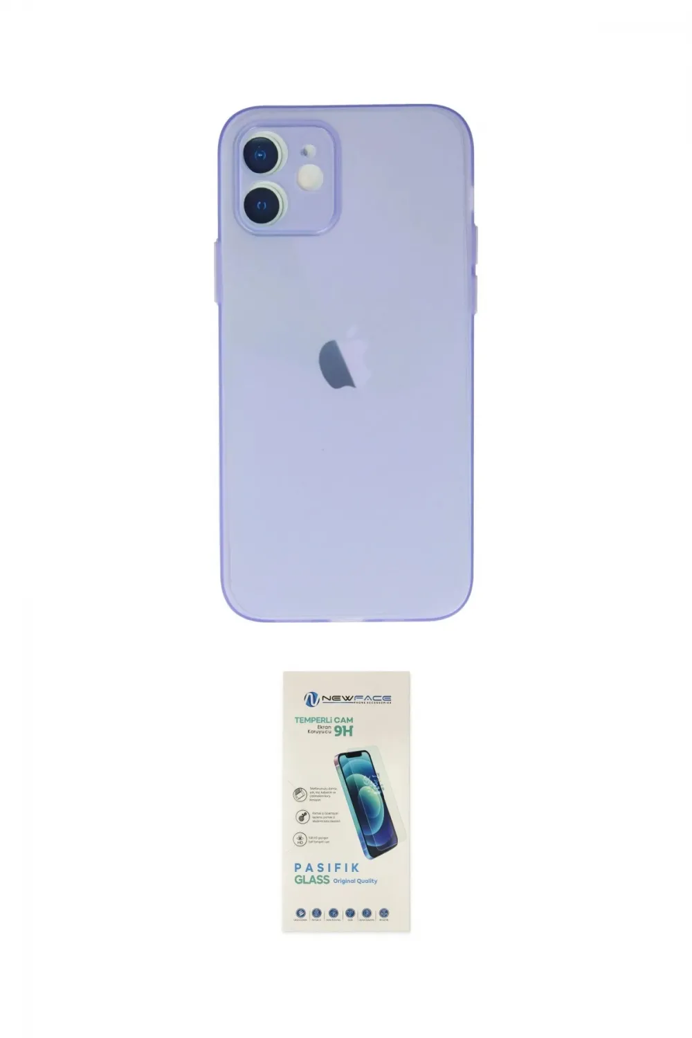 ieg™ iPhone 12 Kılıf Atlas Minimal Prime - Şeffaf Pasifik Cam Ekran Koruyucu