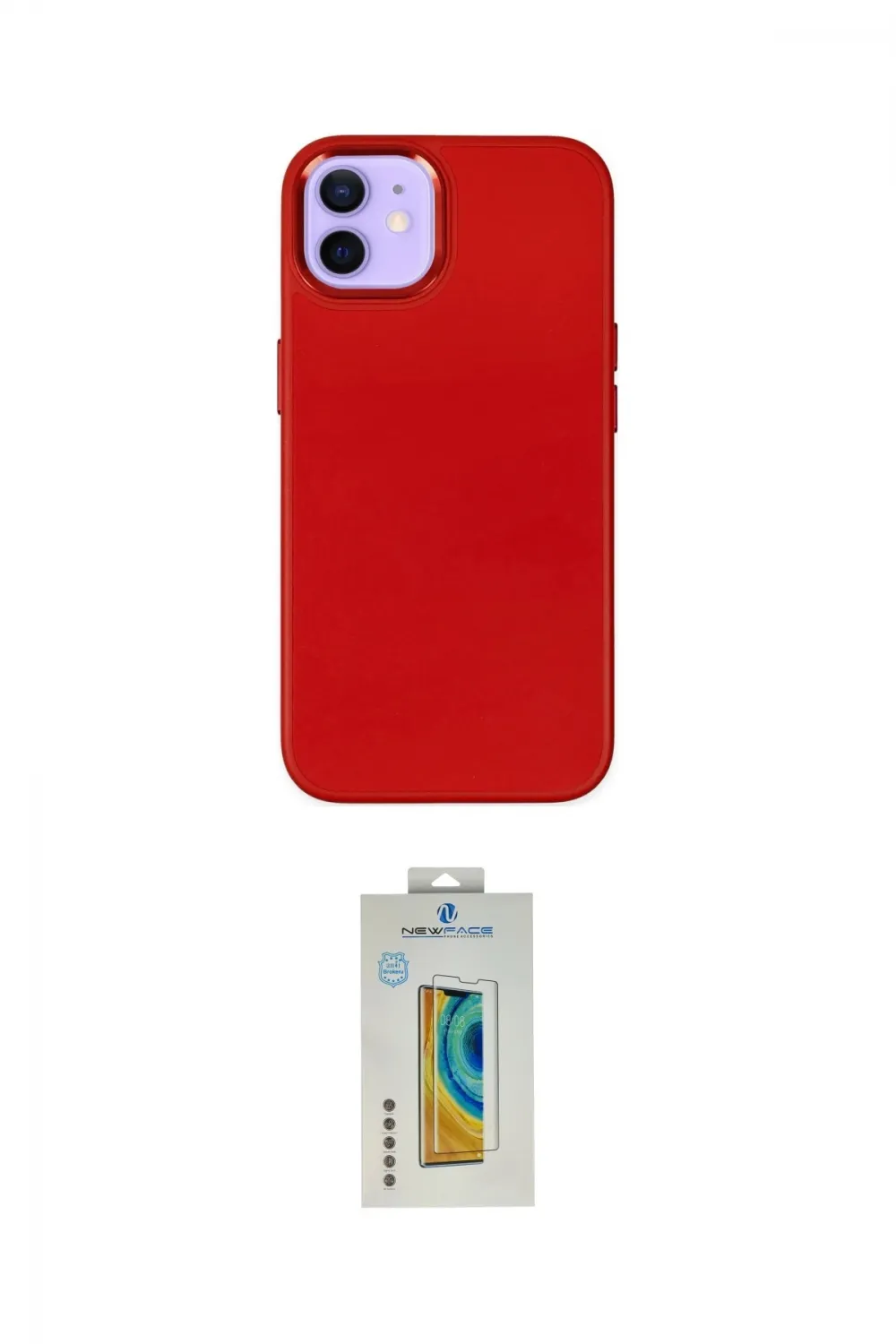 ieg™ iPhone 12 Kılıf Çekirdek Çizgi - Siyah Polymer Nano Ekran Koruyucu