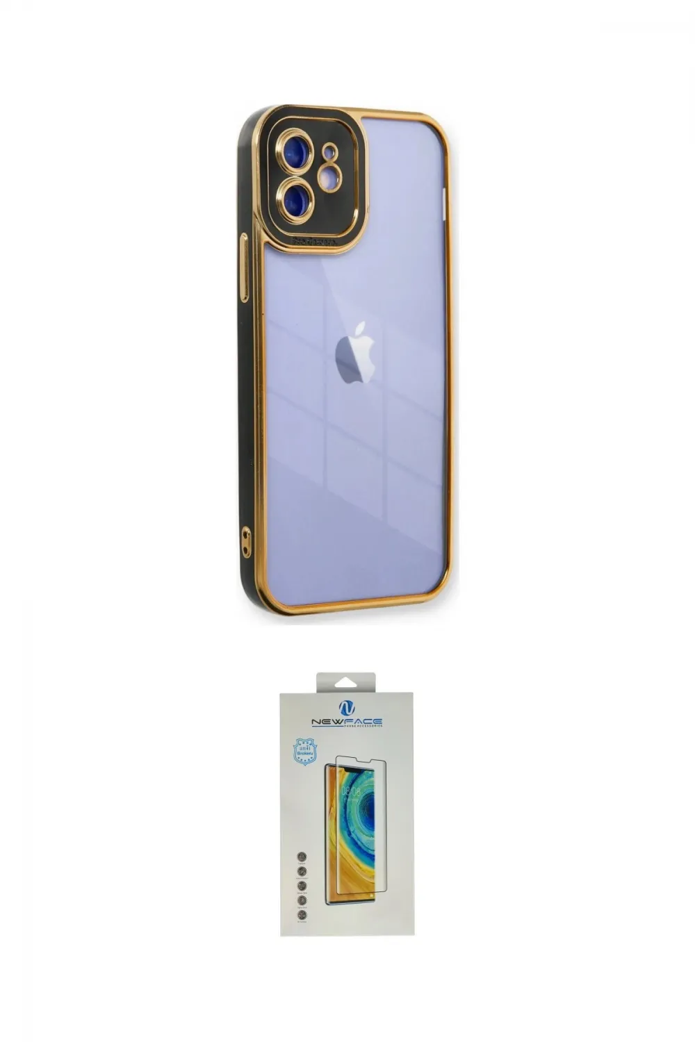 ieg™ iPhone 12 Kılıf Çekirdek Klasik Serisi - Siyah Polymer Nano Ekran Koruyucu