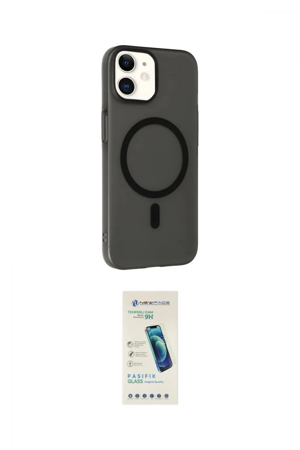 ieg™ iPhone 12 Kılıf Çekirdek Modern Prime - Şeffaf Pasifik Cam Ekran Koruyucu