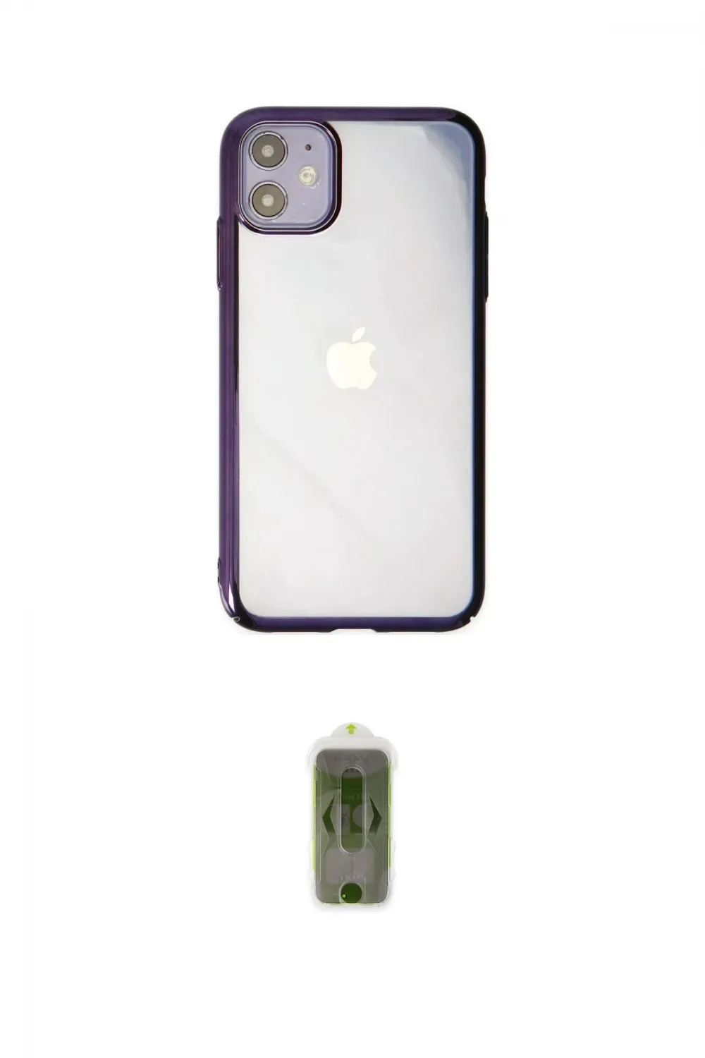 ieg™ iPhone 12 Kılıf Doruk Doku Prime - Siyah Joko Magic 5D Hayalet Cam