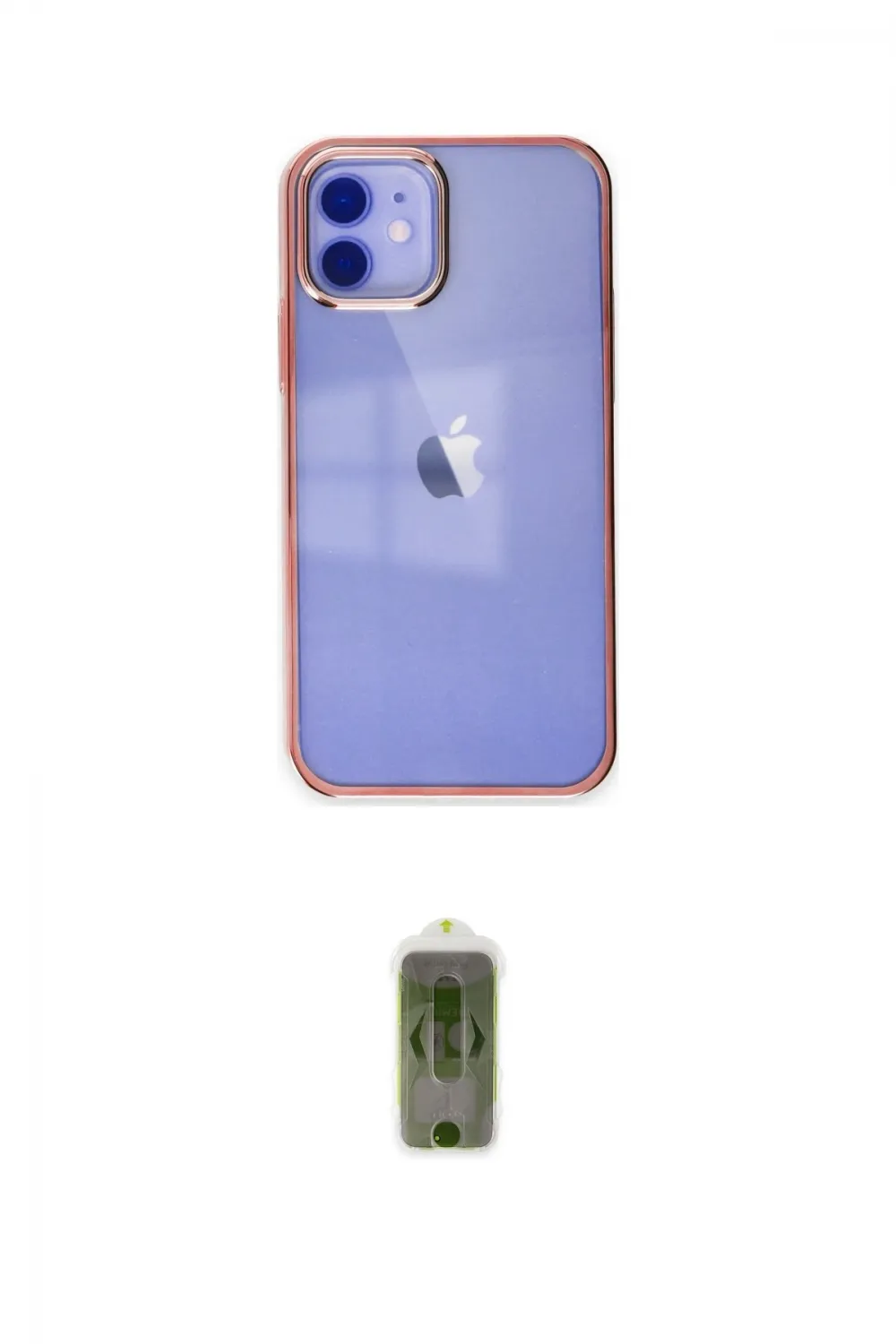 ieg™ iPhone 12 Kılıf Doruk Doku Prime - Siyah Joko Magic 5D Hayalet Cam