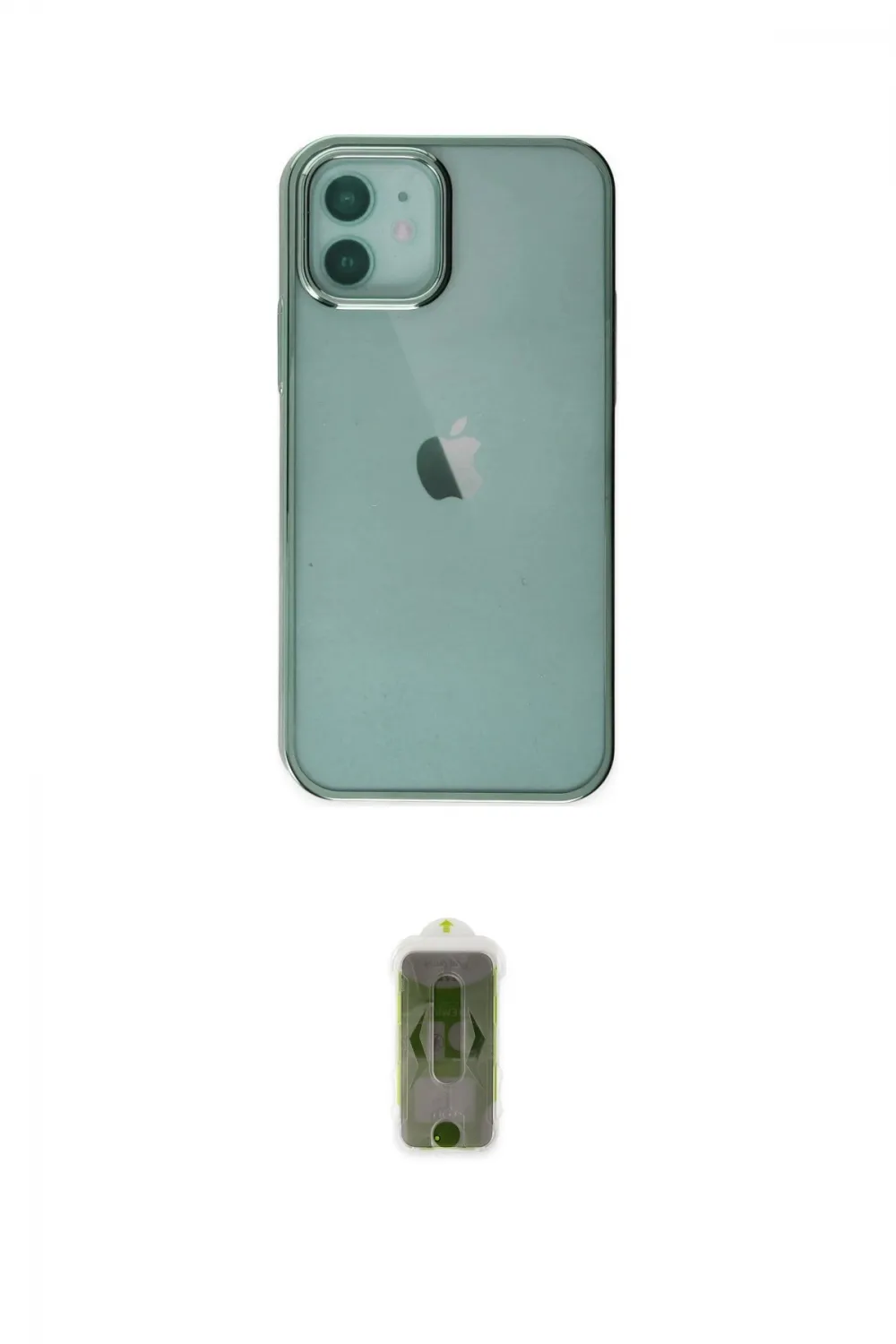 ieg™ iPhone 12 Kılıf Doruk Doku Prime - Siyah Joko Magic 5D Hayalet Cam