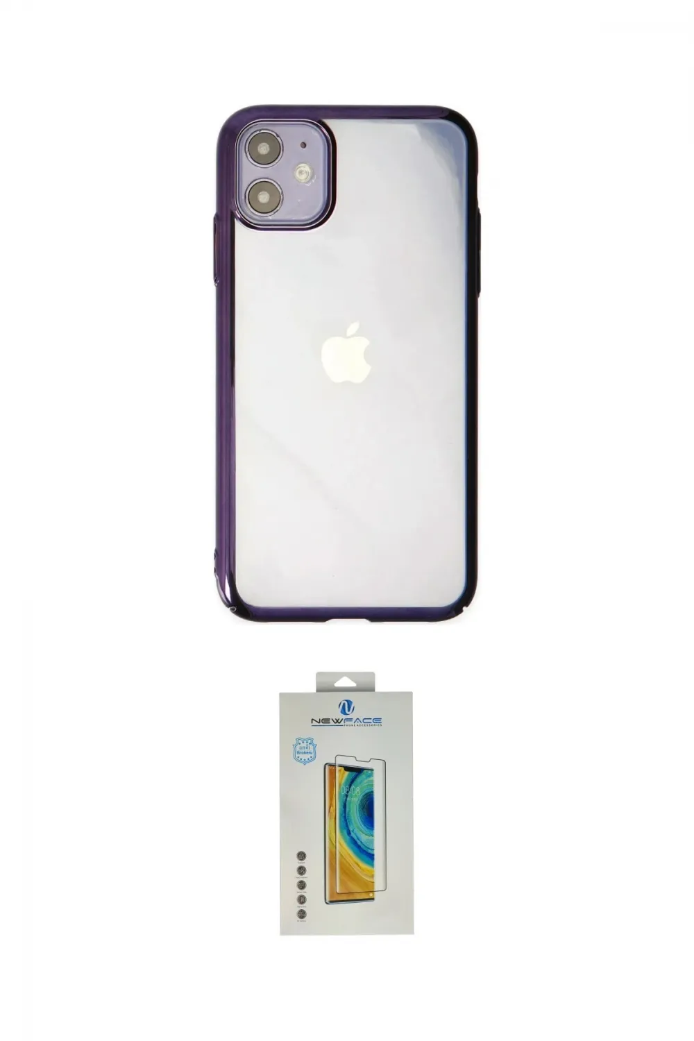 ieg™ iPhone 12 Kılıf Doruk Doku Prime - Siyah Polymer Nano Ekran Koruyucu