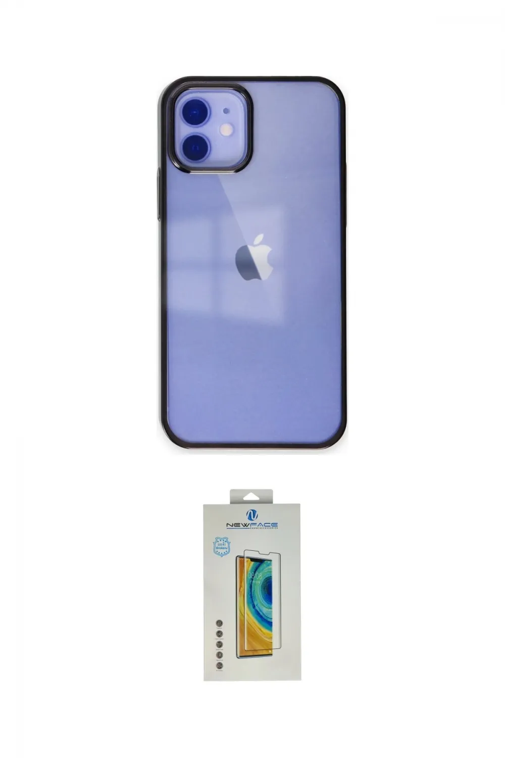 ieg™ iPhone 12 Kılıf Doruk Doku Prime - Siyah Polymer Nano Ekran Koruyucu