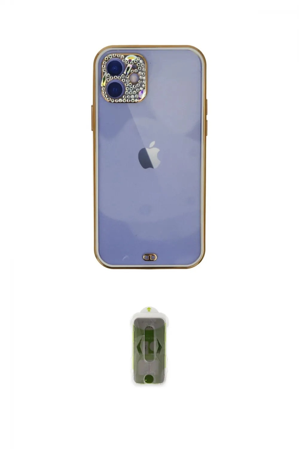ieg™ iPhone 12 Kılıf Eksen Minimal Koleksiyonu - Siyah Joko Magic 5D Hayalet Cam