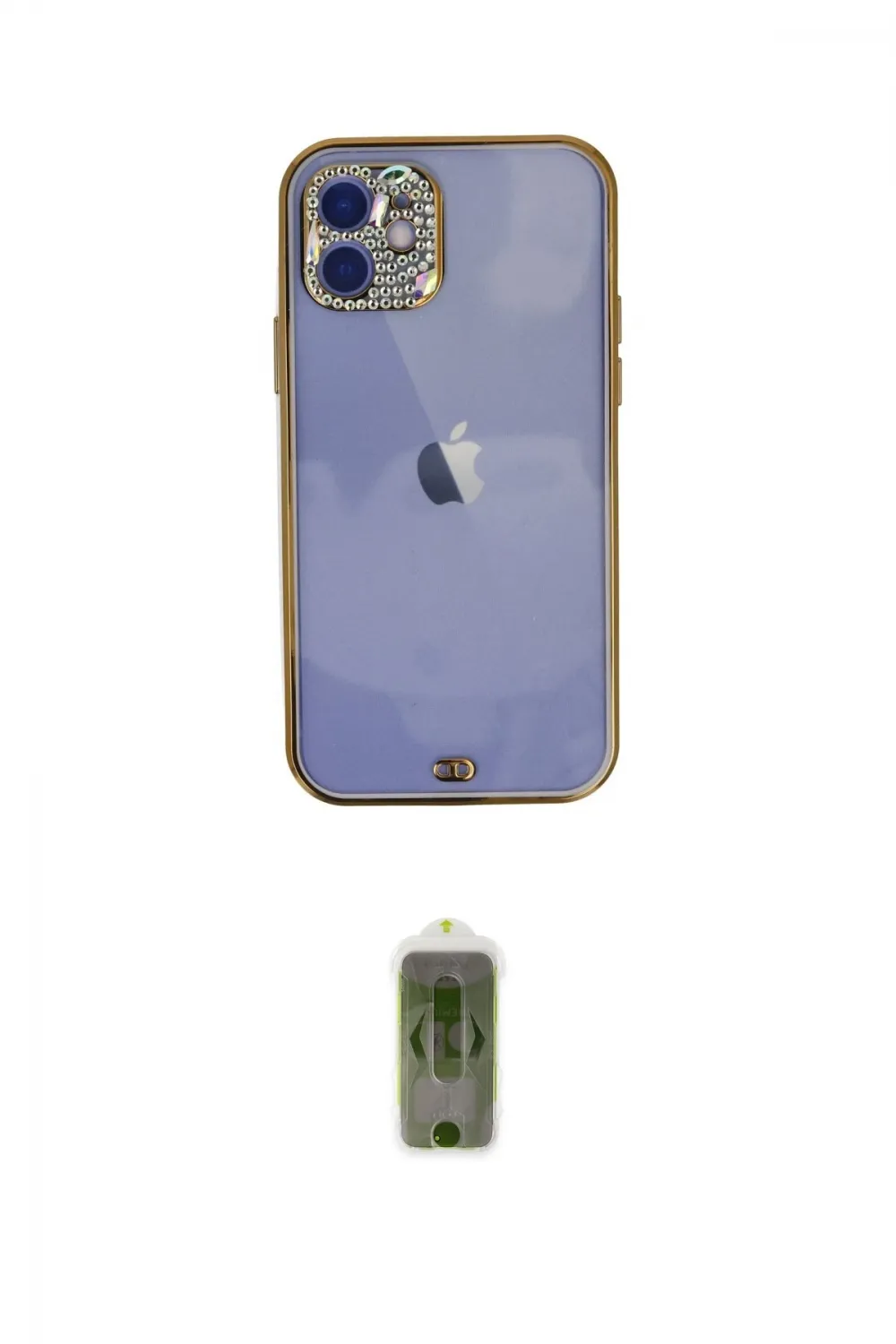 ieg™ iPhone 12 Kılıf Eksen Minimal Koleksiyonu - Siyah Joko Magic 5D Hayalet Cam