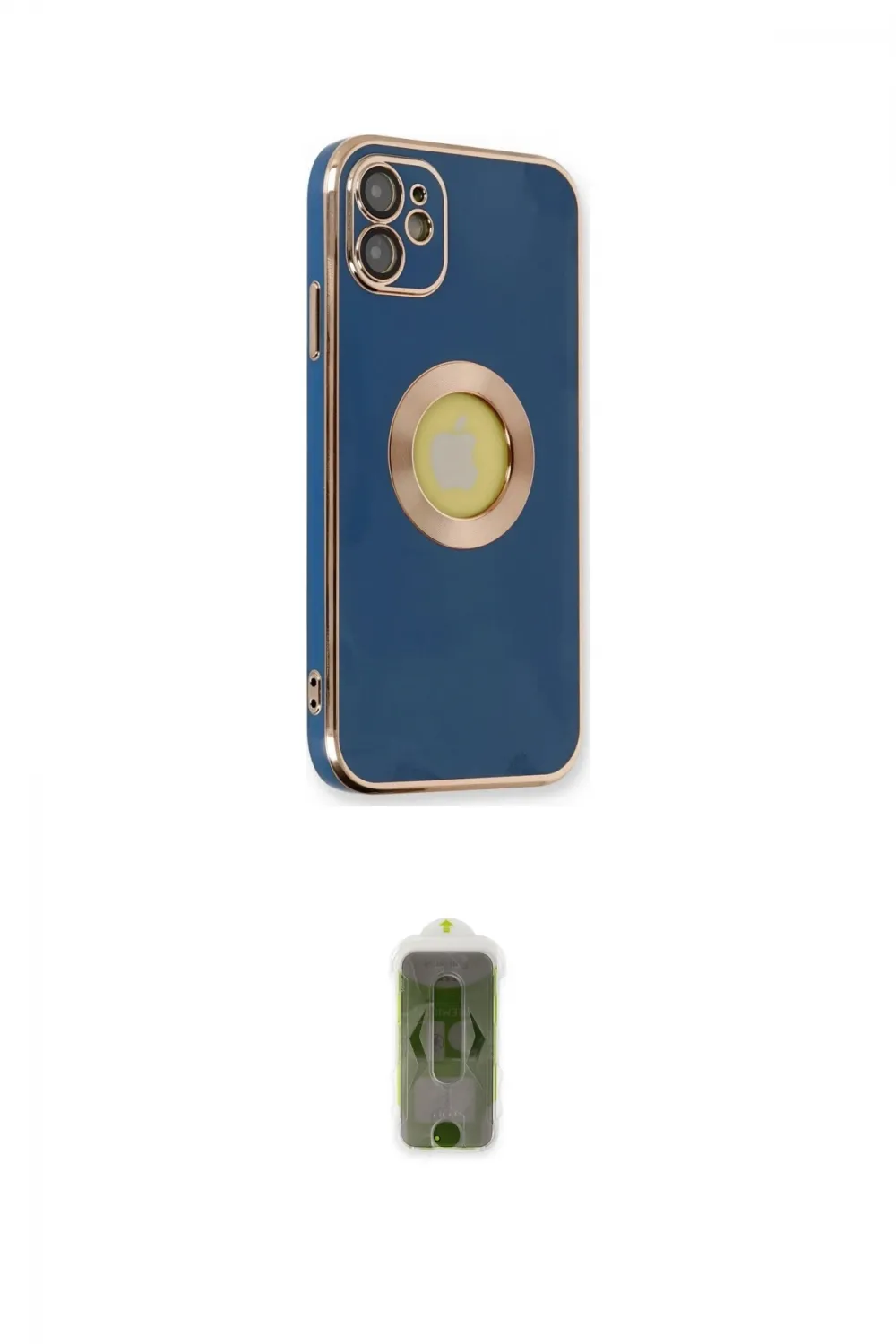 ieg™ iPhone 12 Kılıf İz Form Serisi - Siyah Joko Magic 5D Hayalet Cam
