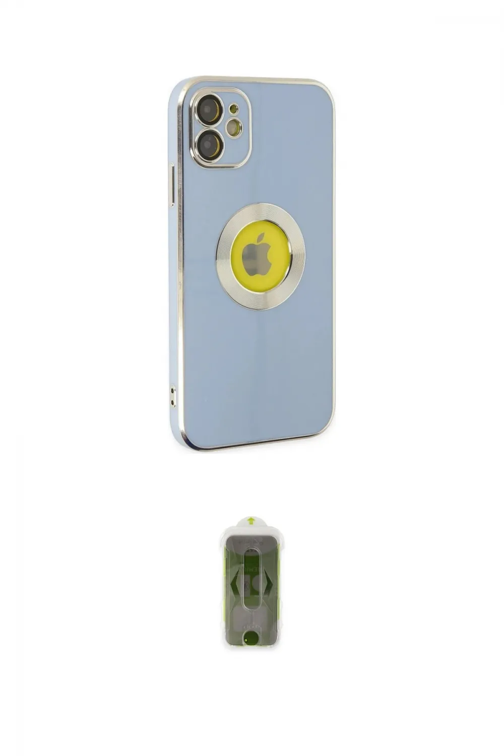 ieg™ iPhone 12 Kılıf İz Form Serisi - Siyah Joko Magic 5D Hayalet Cam