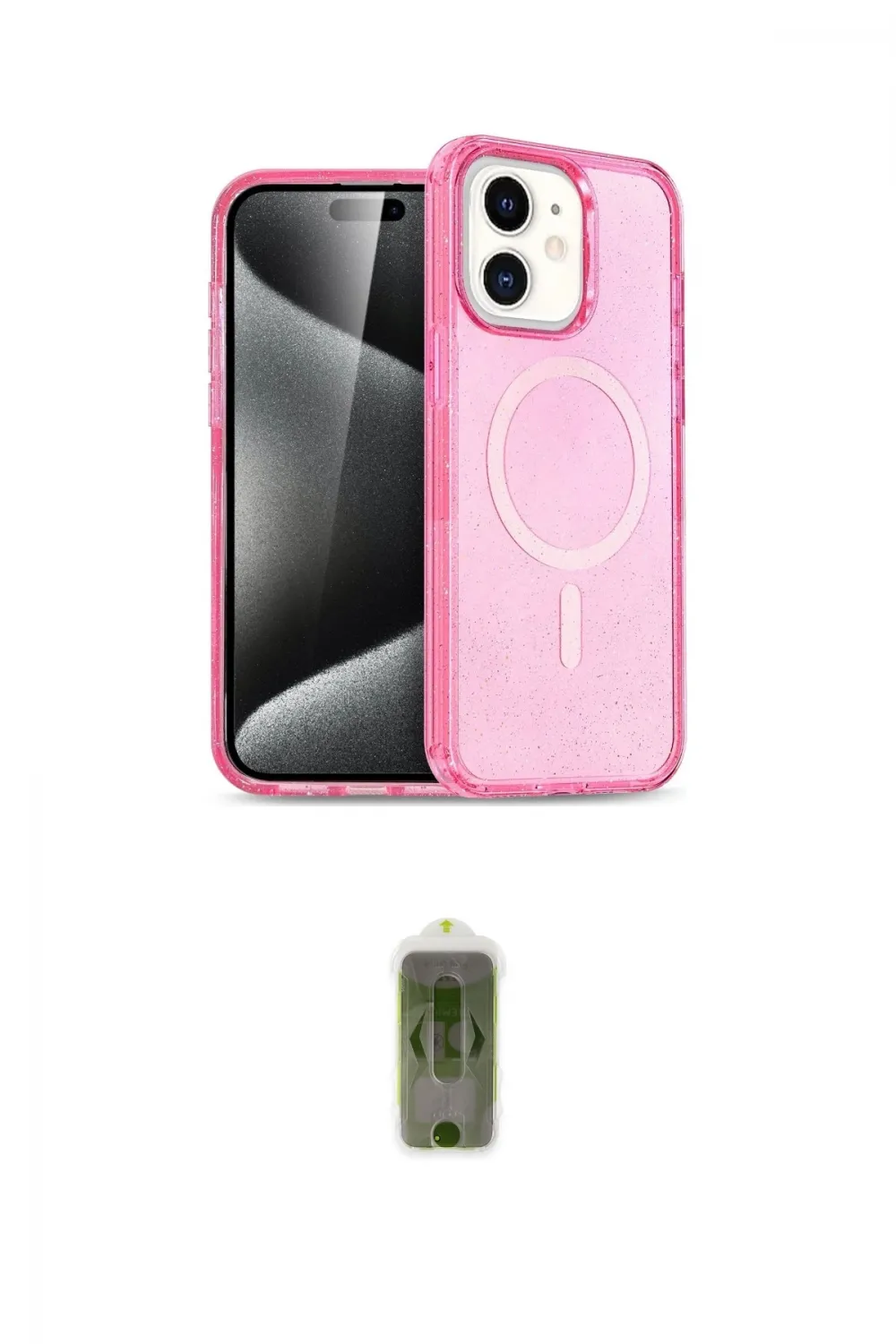 ieg™ iPhone 12 Kılıf Nova Asil Prime - Siyah Joko Magic 5D Hayalet Cam