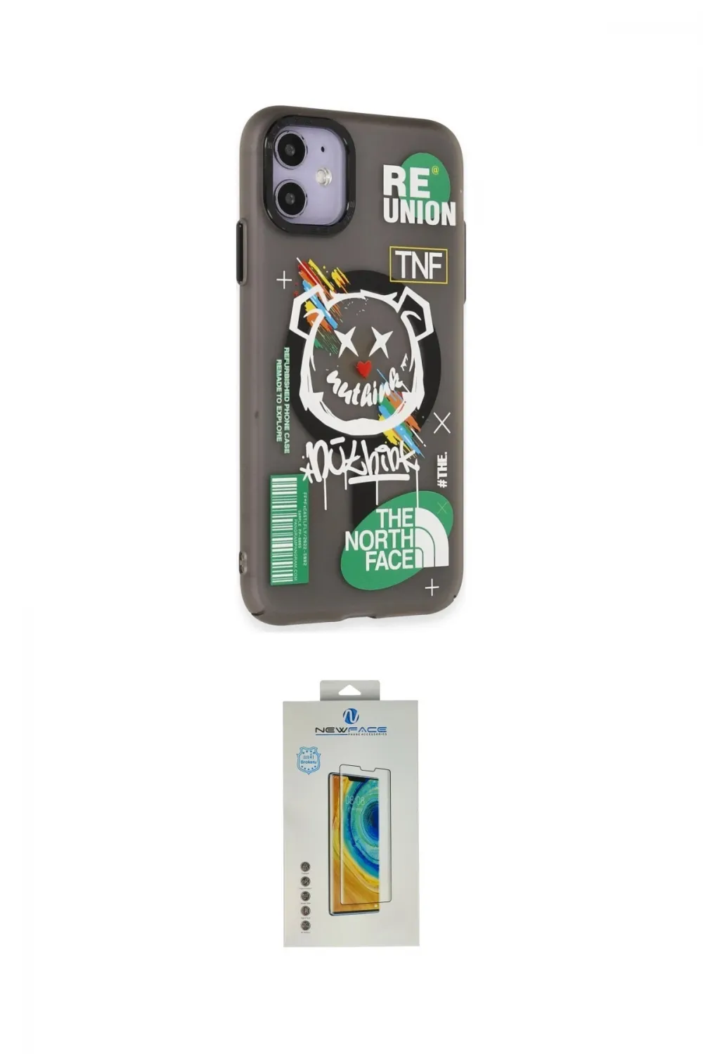 ieg™ iPhone 12 Kılıf Nova Doku Koleksiyonu - Siyah Polymer Nano Ekran Koruyucu