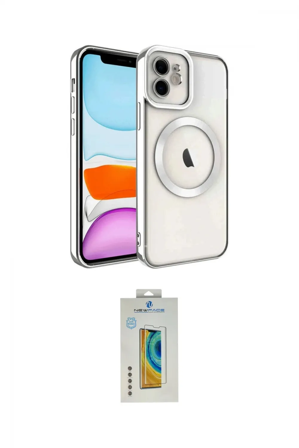 ieg™ iPhone 12 Kılıf Nova Işık Özel Seri - Siyah Polymer Nano Ekran Koruyucu