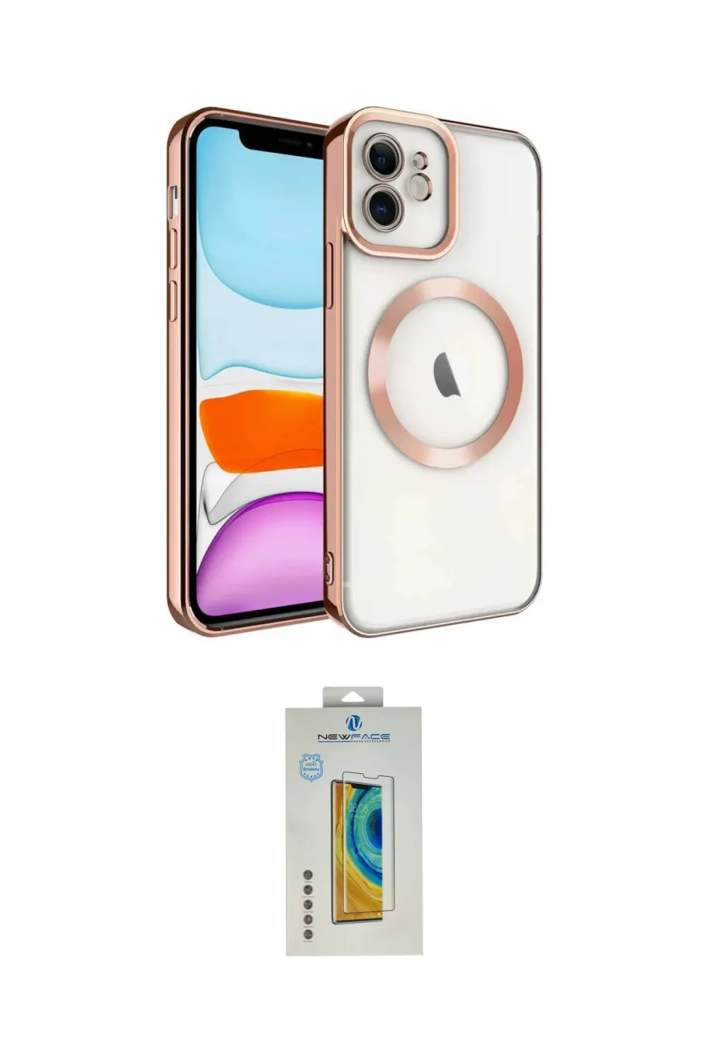 ieg™ iPhone 12 Kılıf Nova Işık Özel Seri - Siyah Polymer Nano Ekran Koruyucu