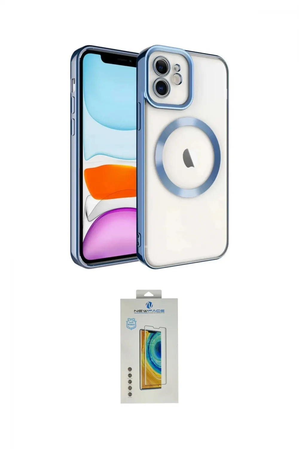 ieg™ iPhone 12 Kılıf Nova Işık Özel Seri - Siyah Polymer Nano Ekran Koruyucu