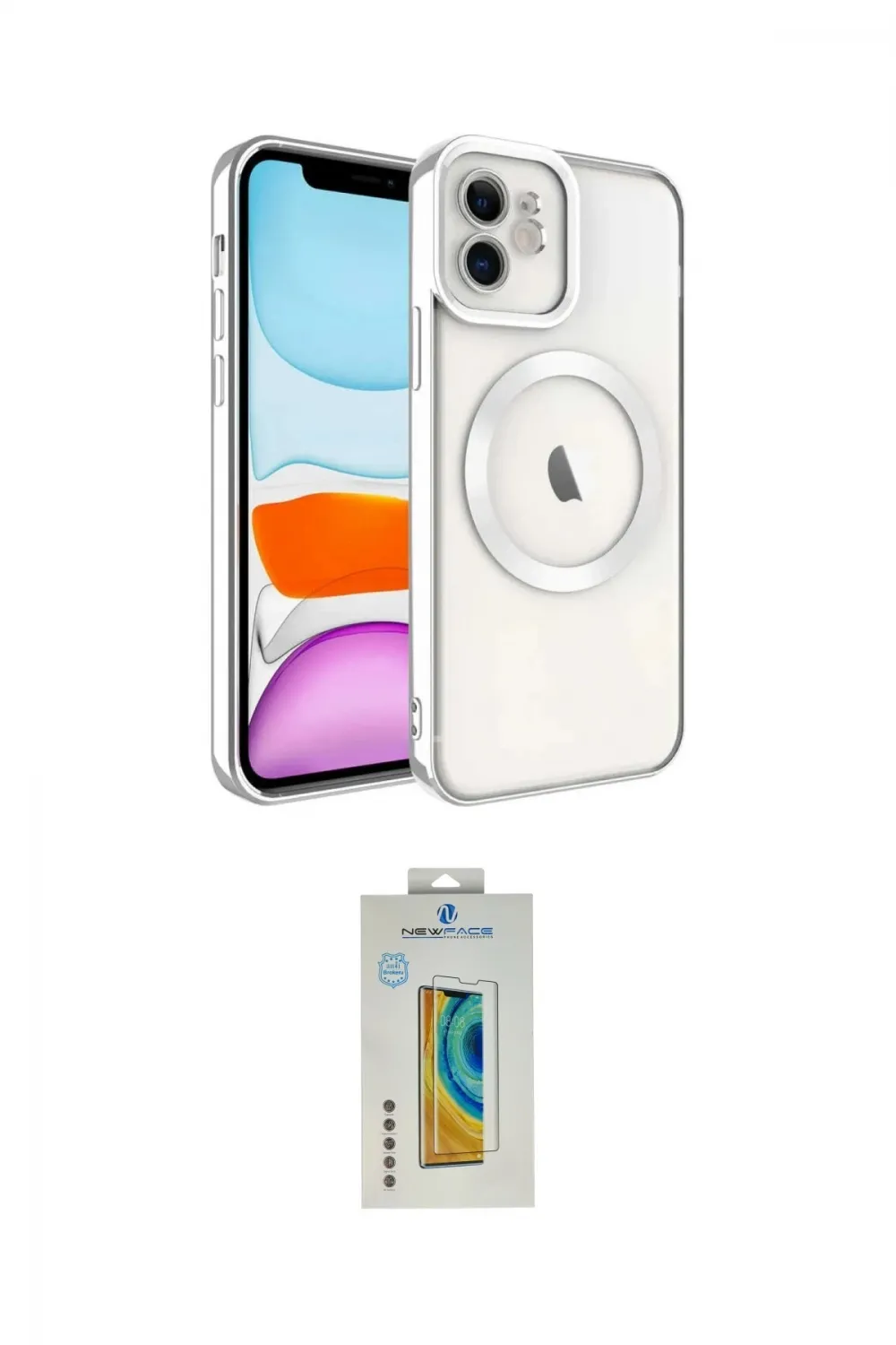ieg™ iPhone 12 Kılıf Nova Işık Özel Seri - Siyah Polymer Nano Ekran Koruyucu