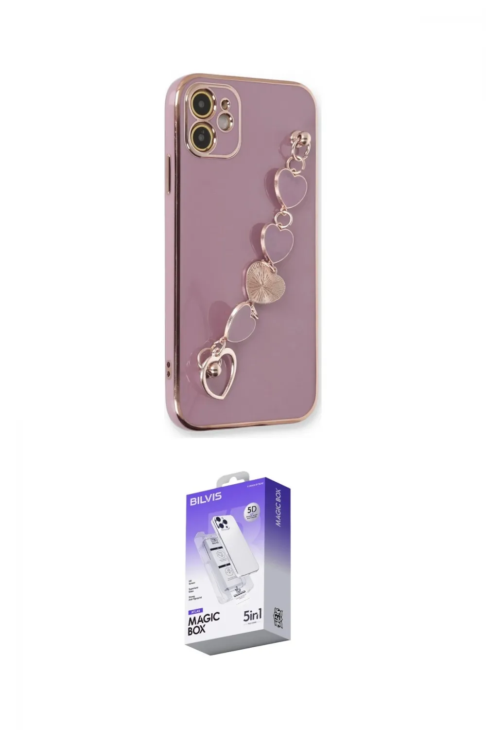 ieg™ iPhone 12 Kılıf Nova Işık Prime - Siyah Bilvis 5in1 3D Magic Cam Ekran Koruyucu