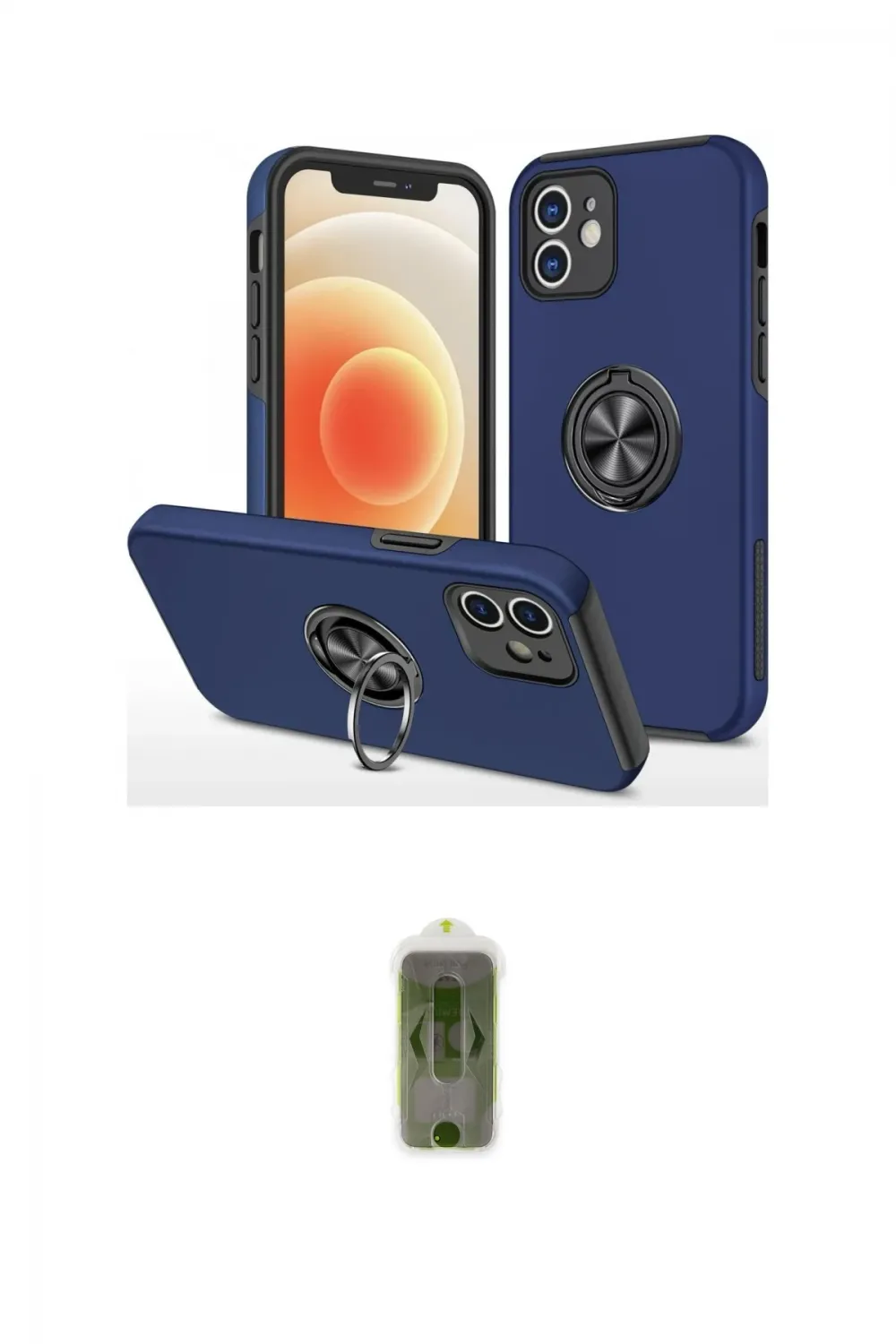 ieg™ iPhone 12 Kılıf Odak Form Prime - Siyah Joko Magic 5D Hayalet Cam