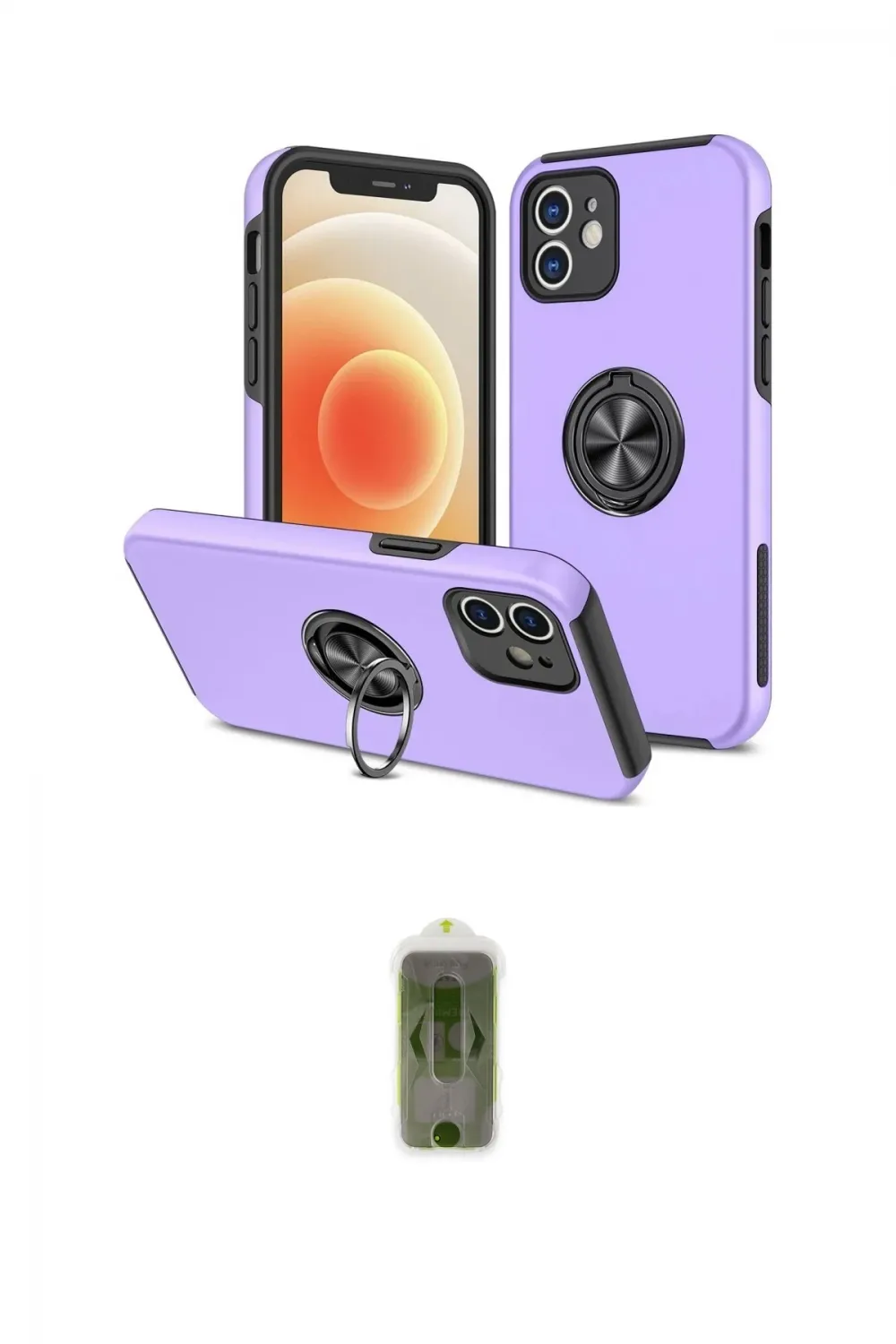 ieg™ iPhone 12 Kılıf Odak Form Prime - Siyah Joko Magic 5D Hayalet Cam