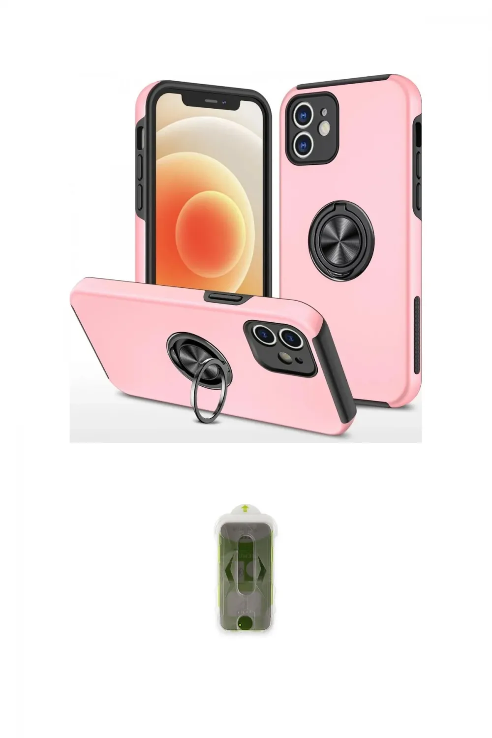 ieg™ iPhone 12 Kılıf Odak Form Prime - Siyah Joko Magic 5D Hayalet Cam